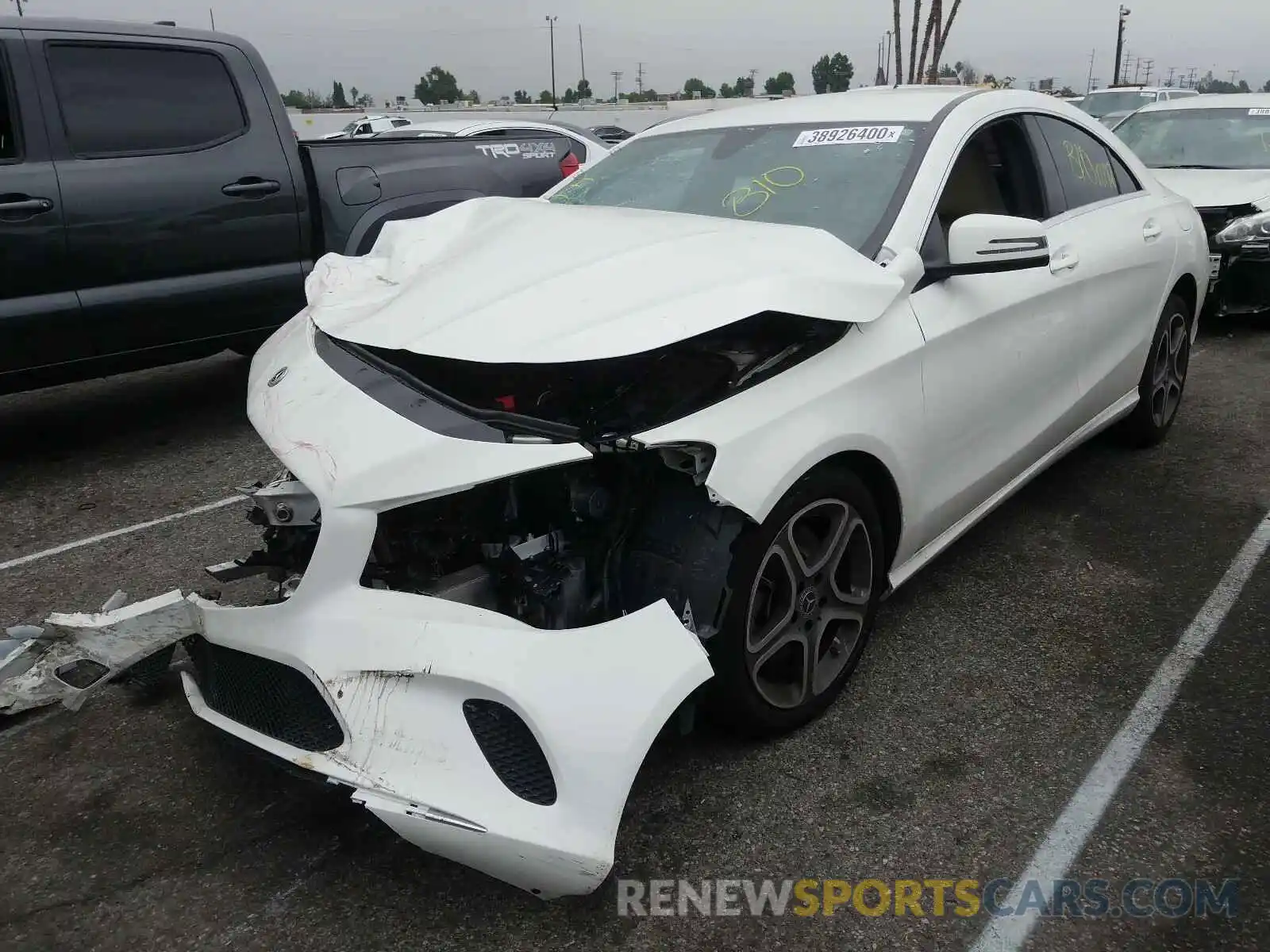 2 Photograph of a damaged car WDDSJ4EB8KN755108 MERCEDES-BENZ C CLASS 2019