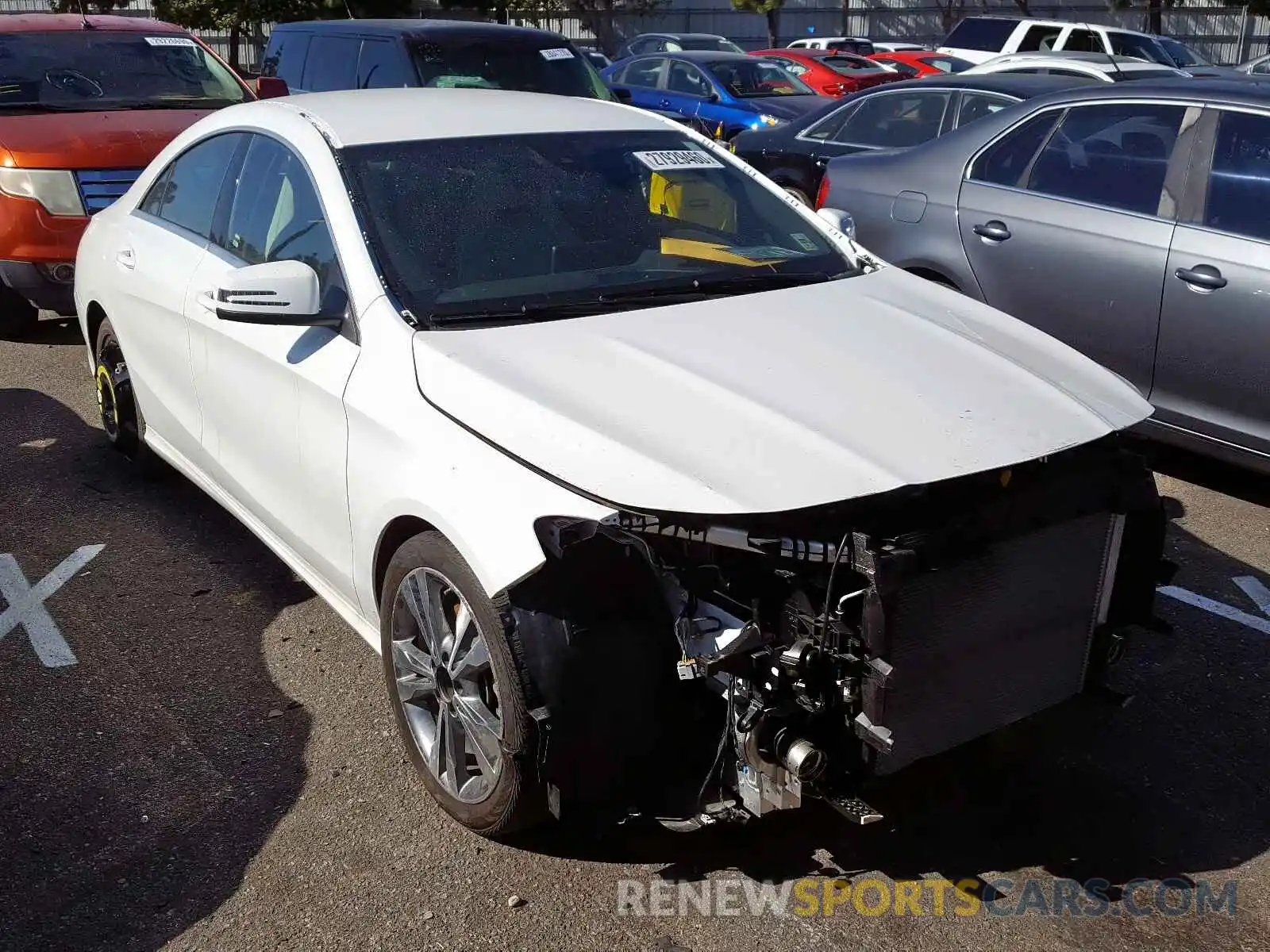 1 Photograph of a damaged car WDDSJ4EB9KN741248 MERCEDES-BENZ C CLASS 2019