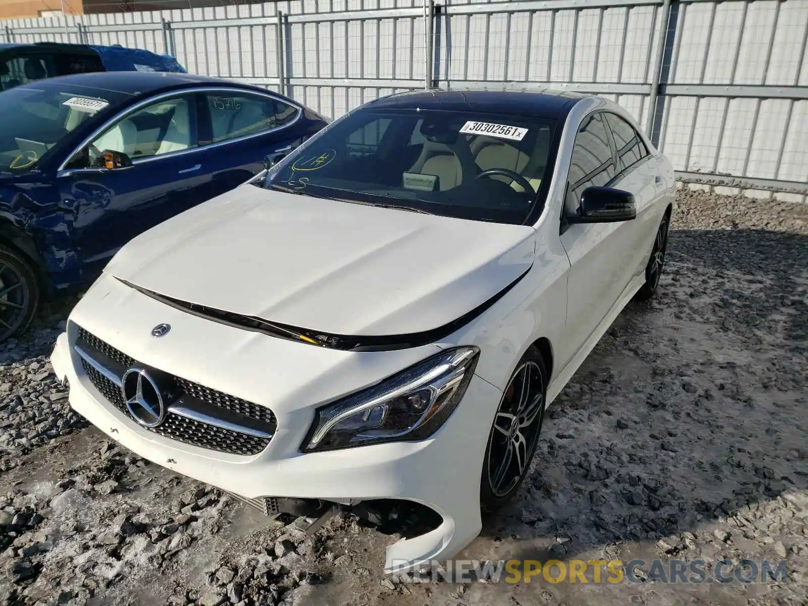 2 Photograph of a damaged car WDDSJ4GB4KN718067 MERCEDES-BENZ C CLASS 2019