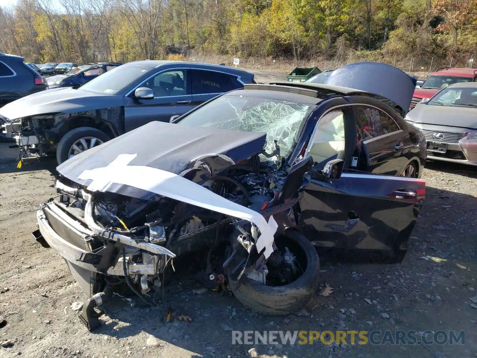 2 Photograph of a damaged car WDDSJ4GB6KN699599 MERCEDES-BENZ C CLASS 2019