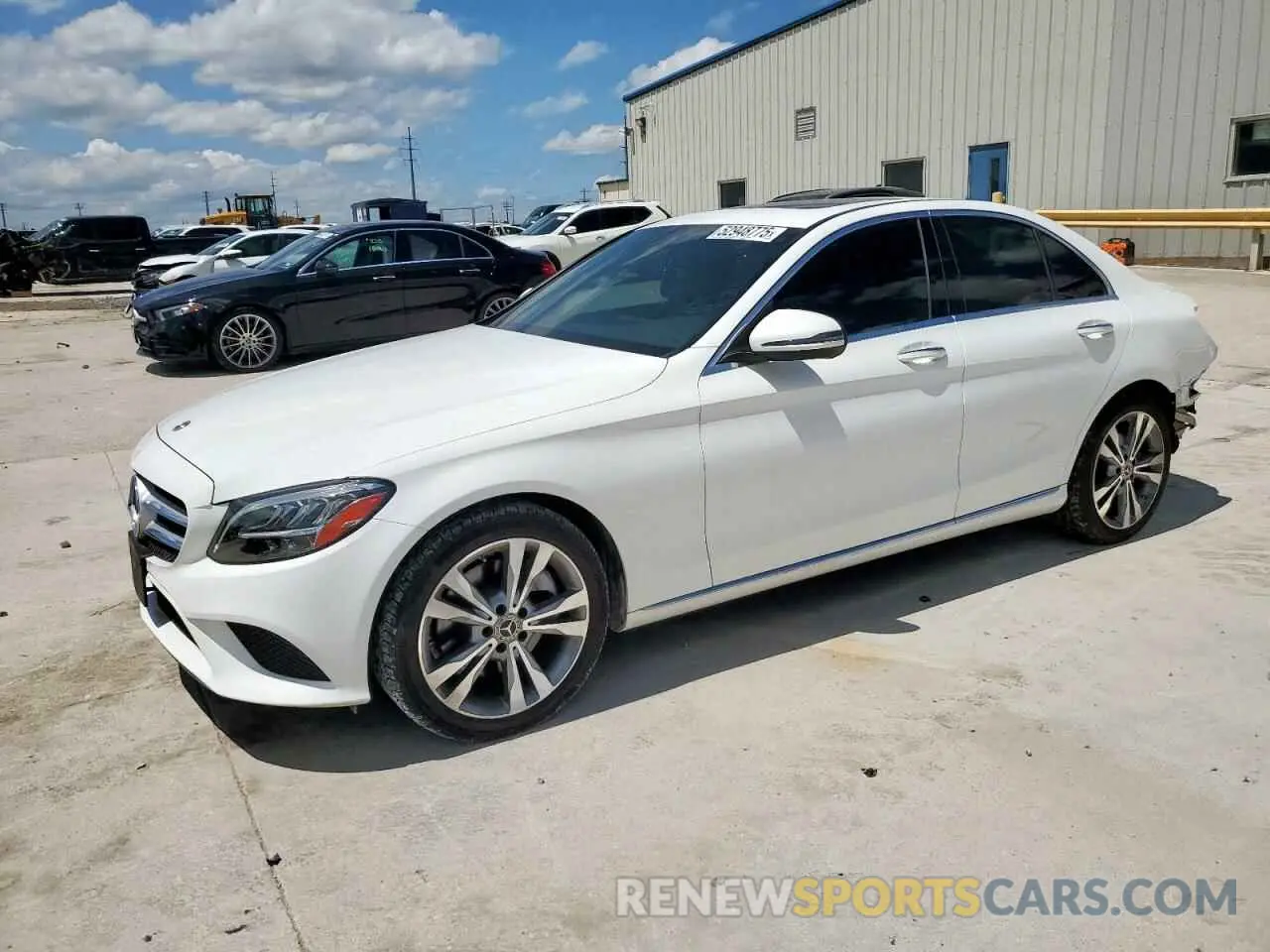 1 Photograph of a damaged car WDDWF8DB0KR482041 MERCEDES-BENZ C-CLASS 2019