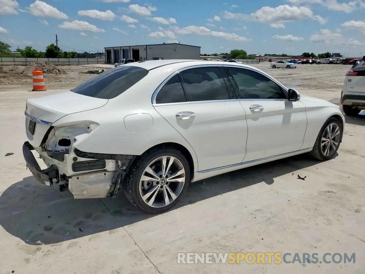 3 Photograph of a damaged car WDDWF8DB0KR482041 MERCEDES-BENZ C-CLASS 2019
