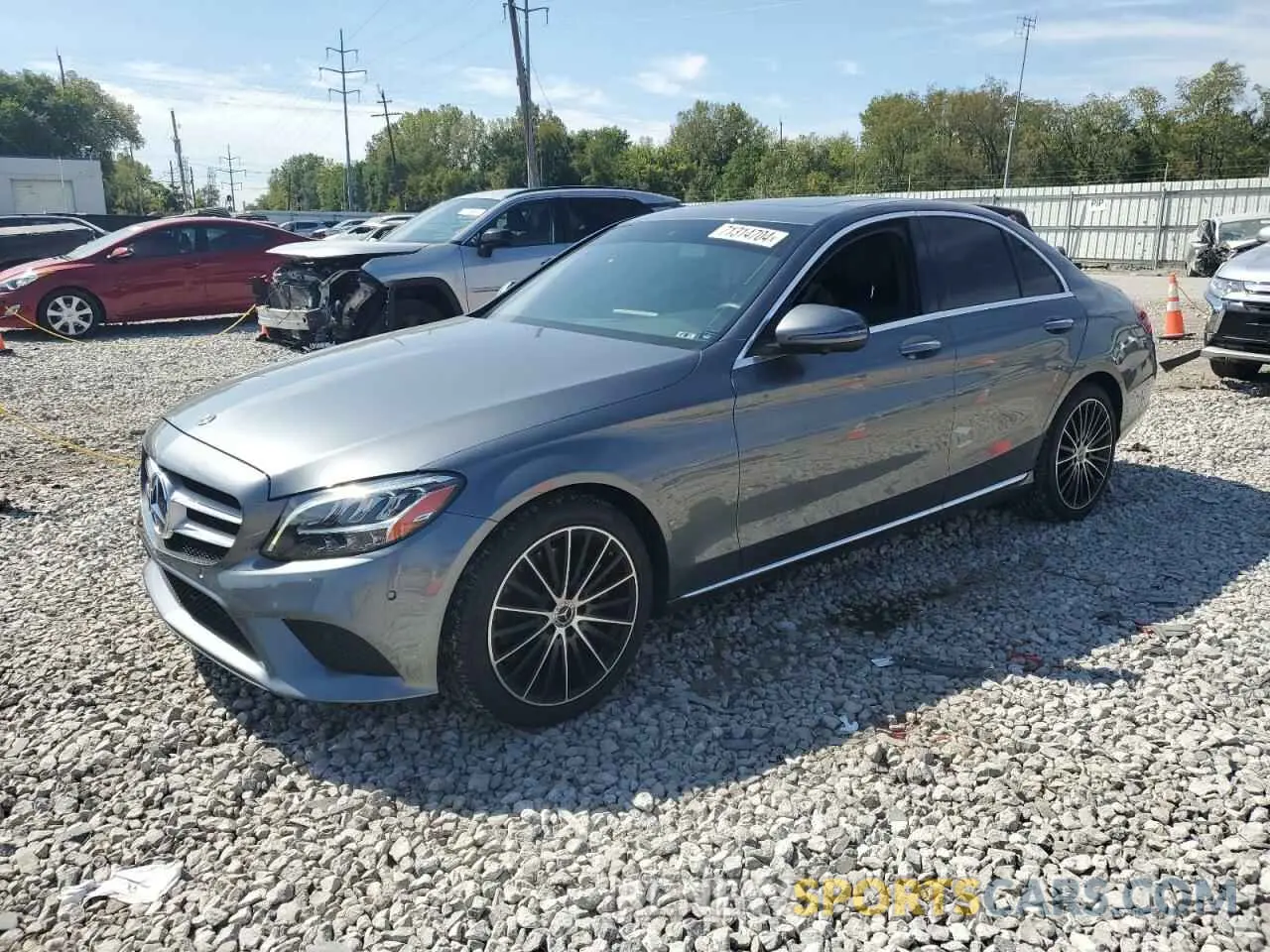 1 Photograph of a damaged car WDDWF8DB0KR502787 MERCEDES-BENZ C-CLASS 2019