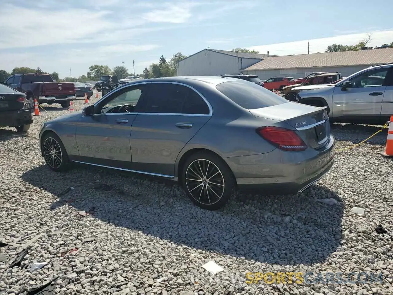2 Photograph of a damaged car WDDWF8DB0KR502787 MERCEDES-BENZ C-CLASS 2019