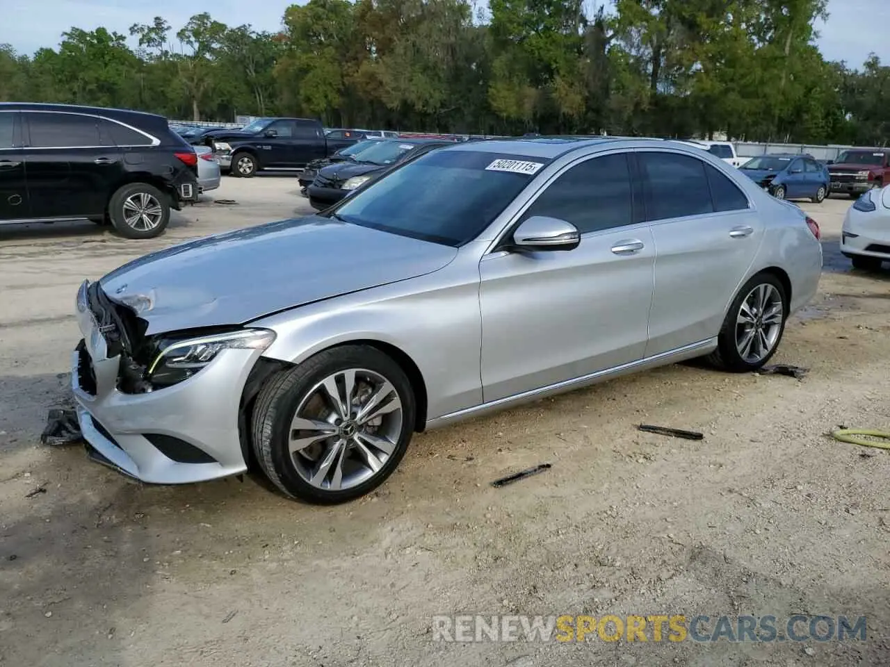 1 Photograph of a damaged car WDDWF8DB1KR481108 MERCEDES-BENZ C-CLASS 2019