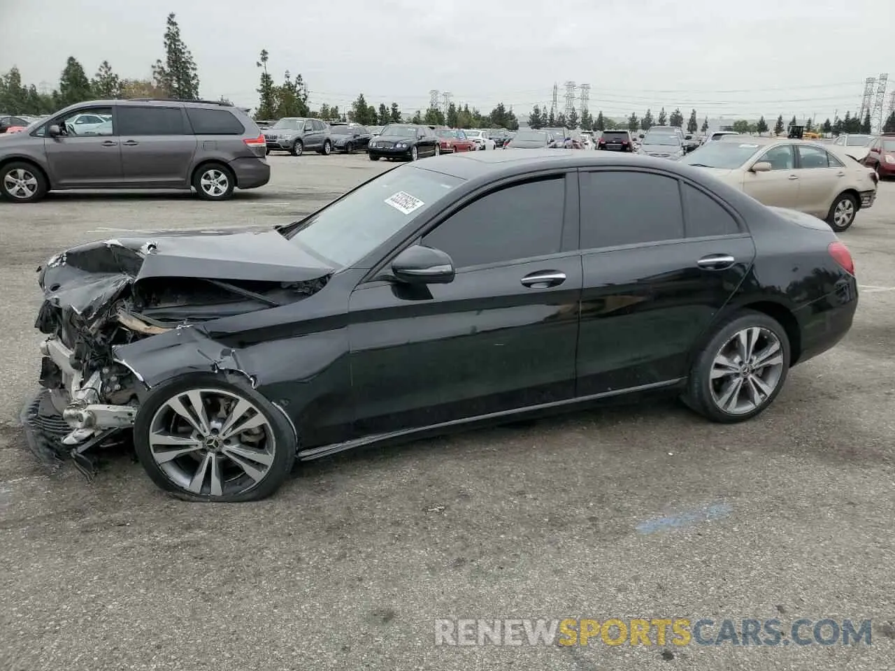 1 Photograph of a damaged car WDDWF8DB1KR483781 MERCEDES-BENZ C-CLASS 2019