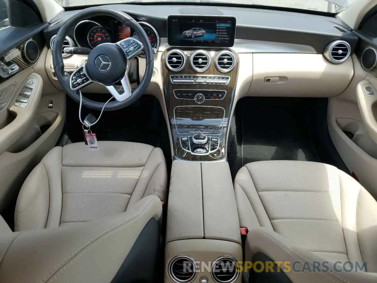 8 Photograph of a damaged car WDDWF8DB2KR482025 MERCEDES-BENZ C-CLASS 2019