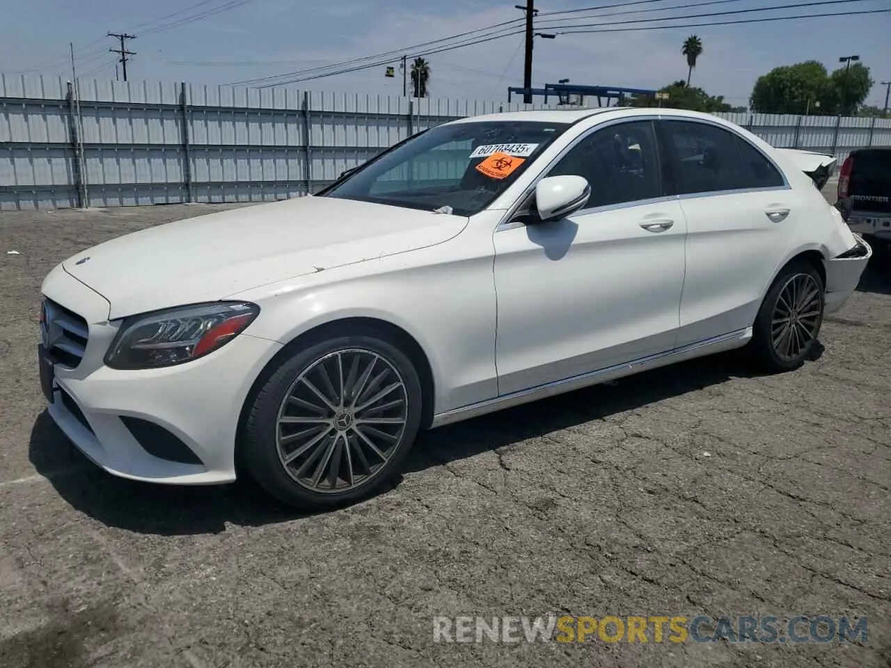 1 Photograph of a damaged car WDDWF8DB2KR482820 MERCEDES-BENZ C-CLASS 2019