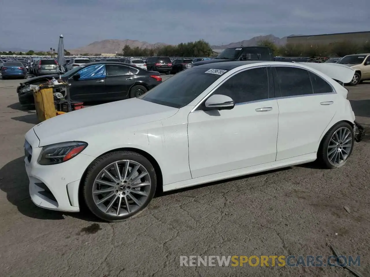 1 Photograph of a damaged car WDDWF8DB3KR501438 MERCEDES-BENZ C-CLASS 2019