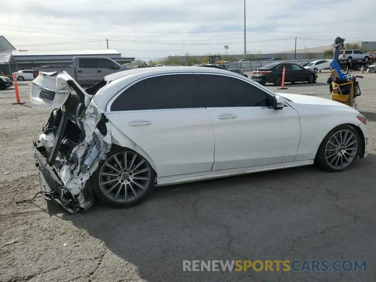 3 Photograph of a damaged car WDDWF8DB3KR501438 MERCEDES-BENZ C-CLASS 2019
