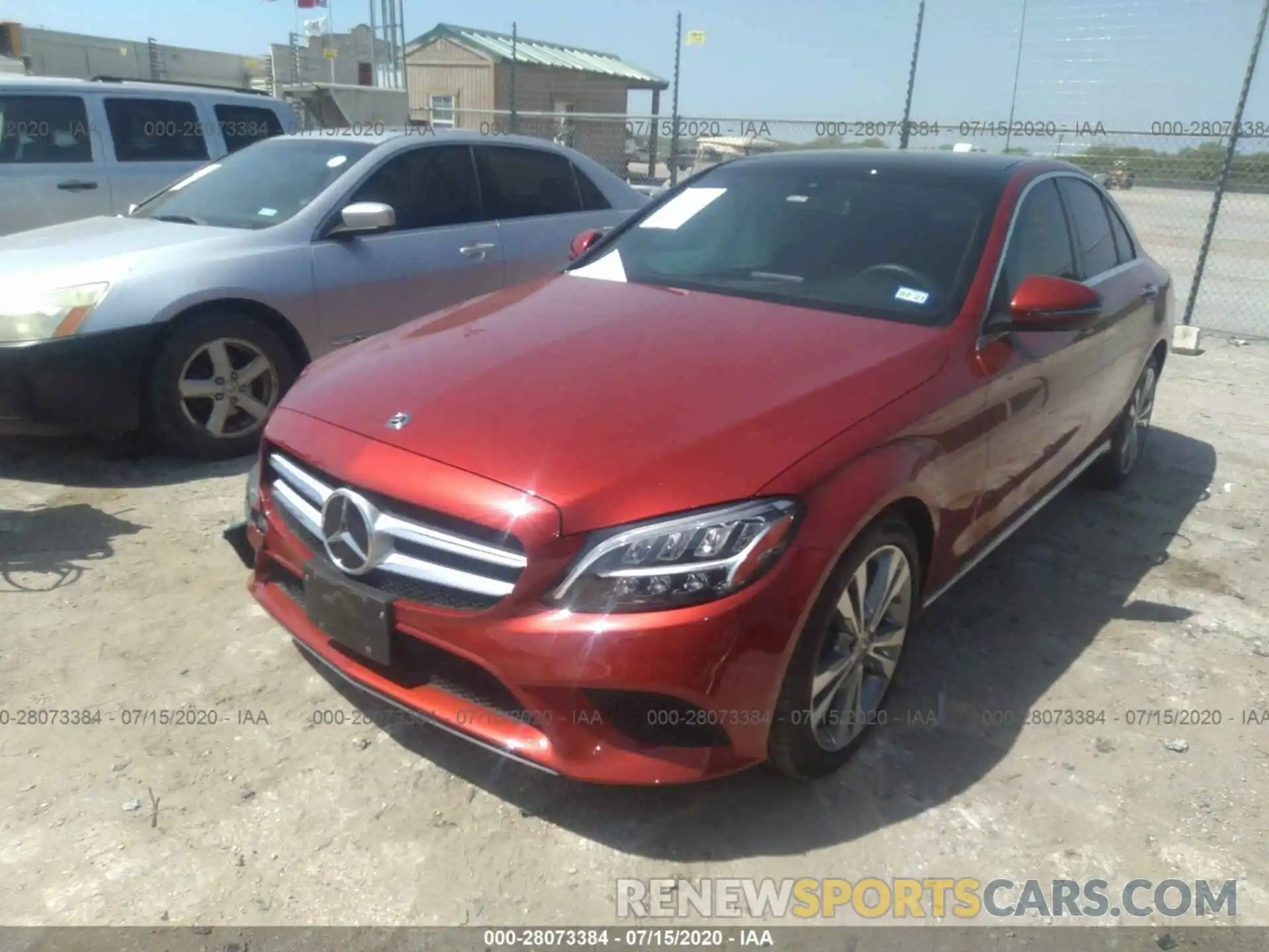 2 Photograph of a damaged car WDDWF8DB6KR505869 MERCEDES-BENZ C-CLASS 2019