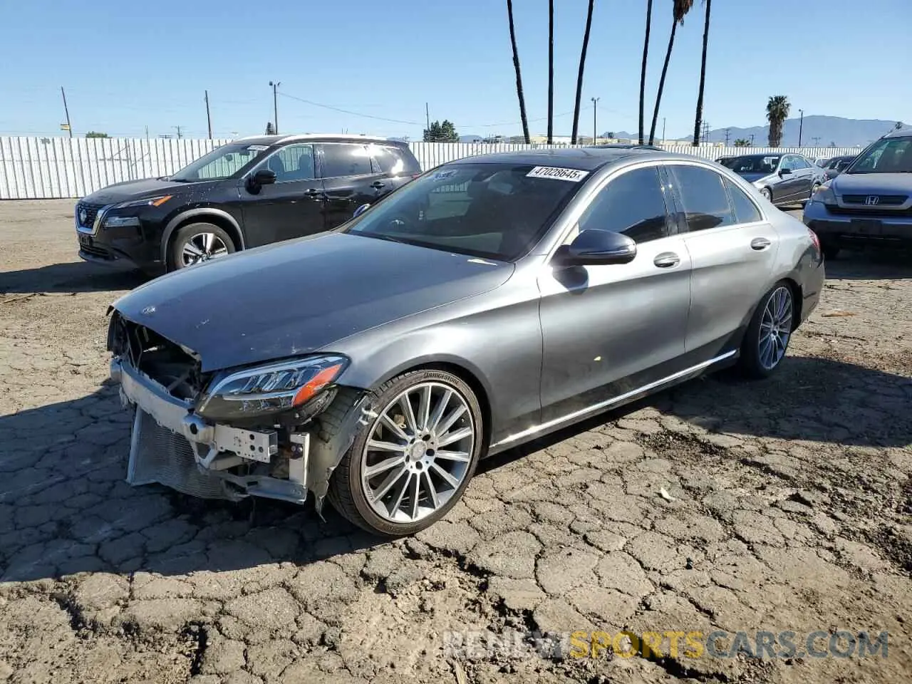 1 Photograph of a damaged car WDDWF8DB8KR483762 MERCEDES-BENZ C-CLASS 2019