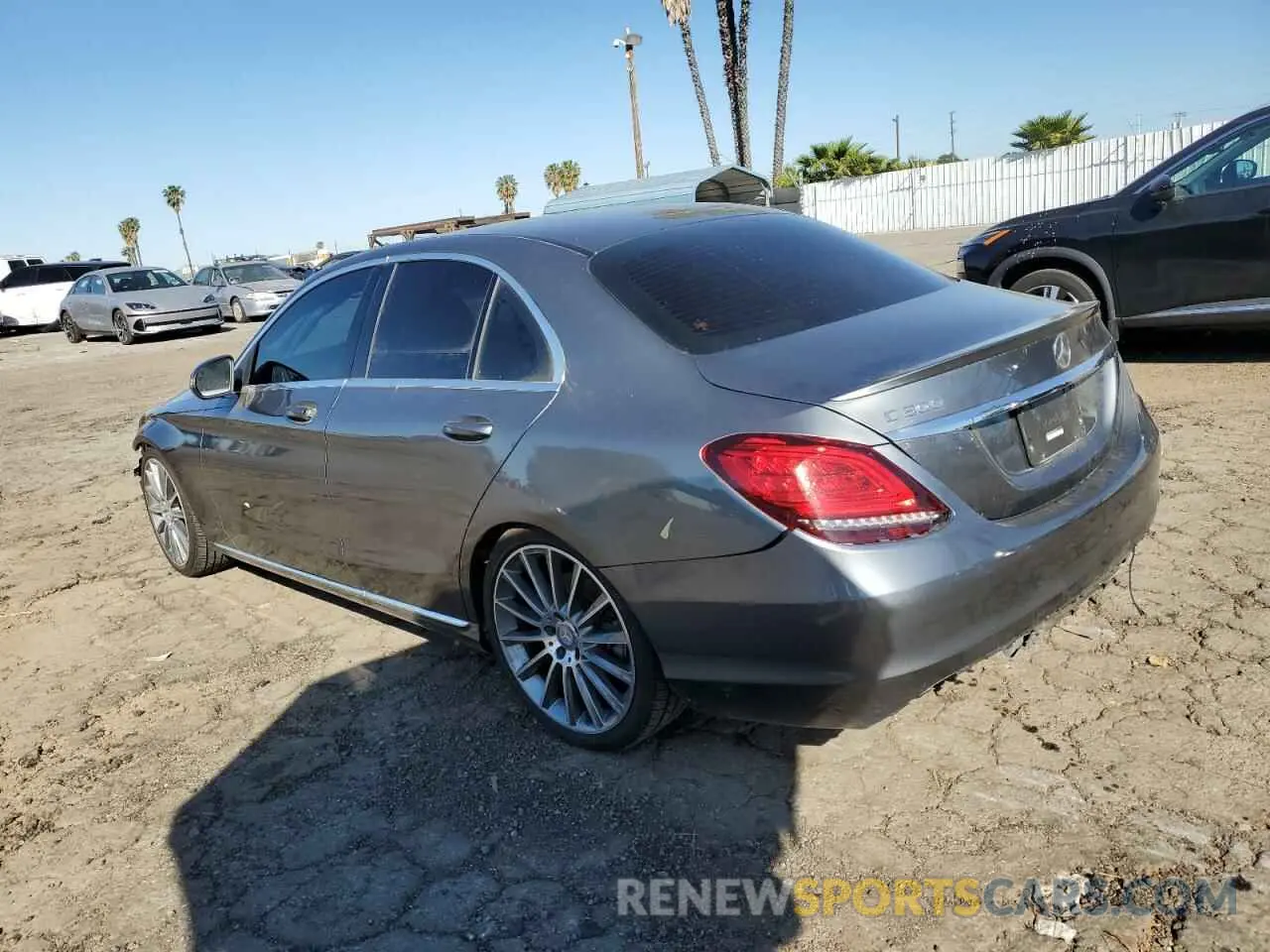 2 Photograph of a damaged car WDDWF8DB8KR483762 MERCEDES-BENZ C-CLASS 2019
