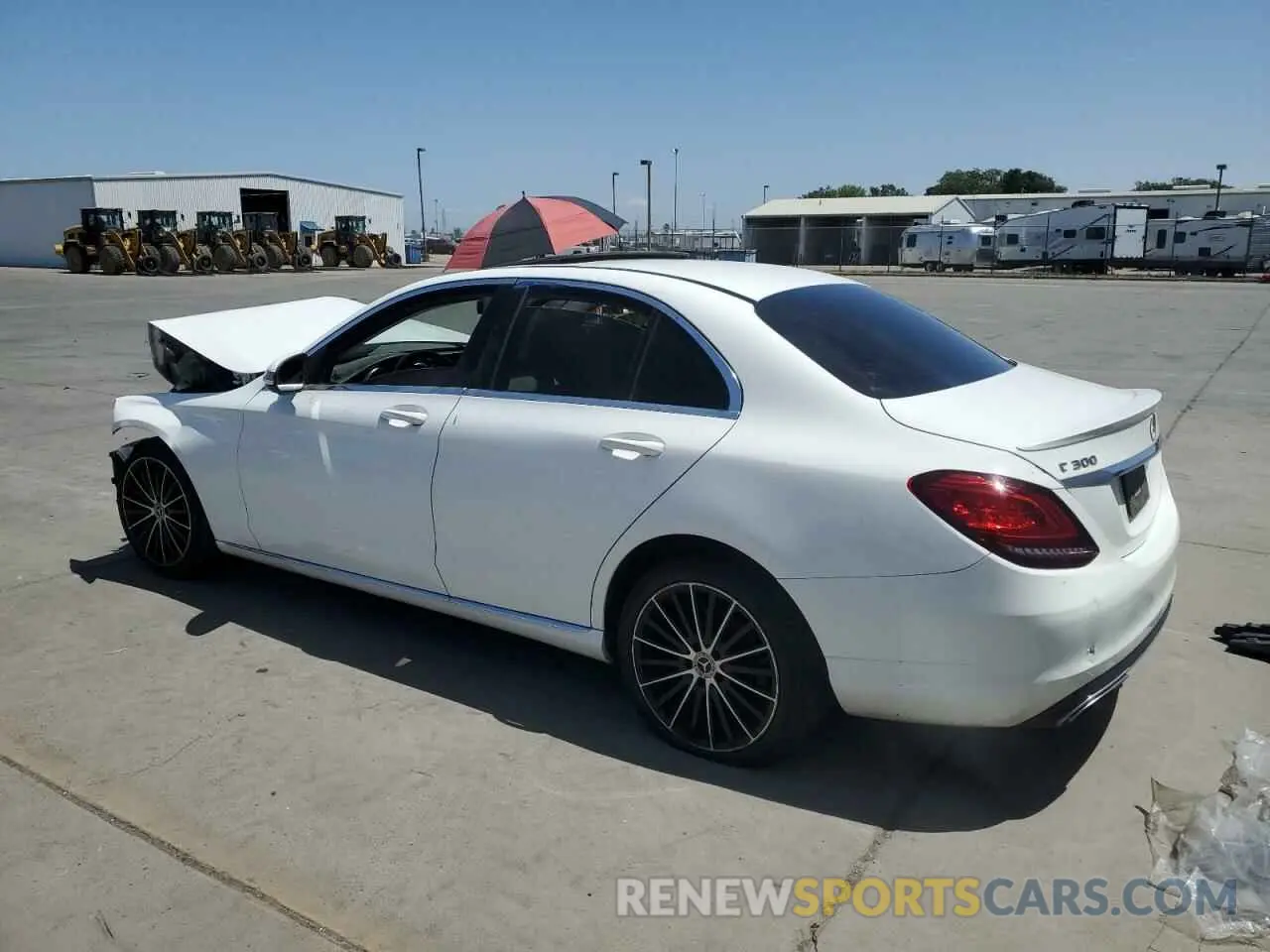 2 Photograph of a damaged car WDDWF8DB9KR515666 MERCEDES-BENZ C-CLASS 2019