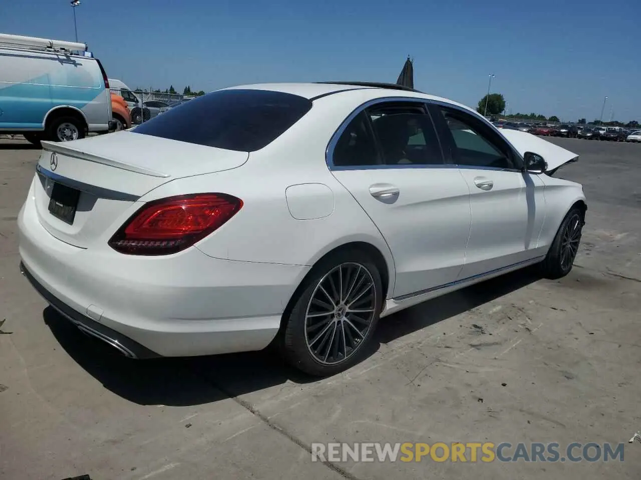 3 Photograph of a damaged car WDDWF8DB9KR515666 MERCEDES-BENZ C-CLASS 2019