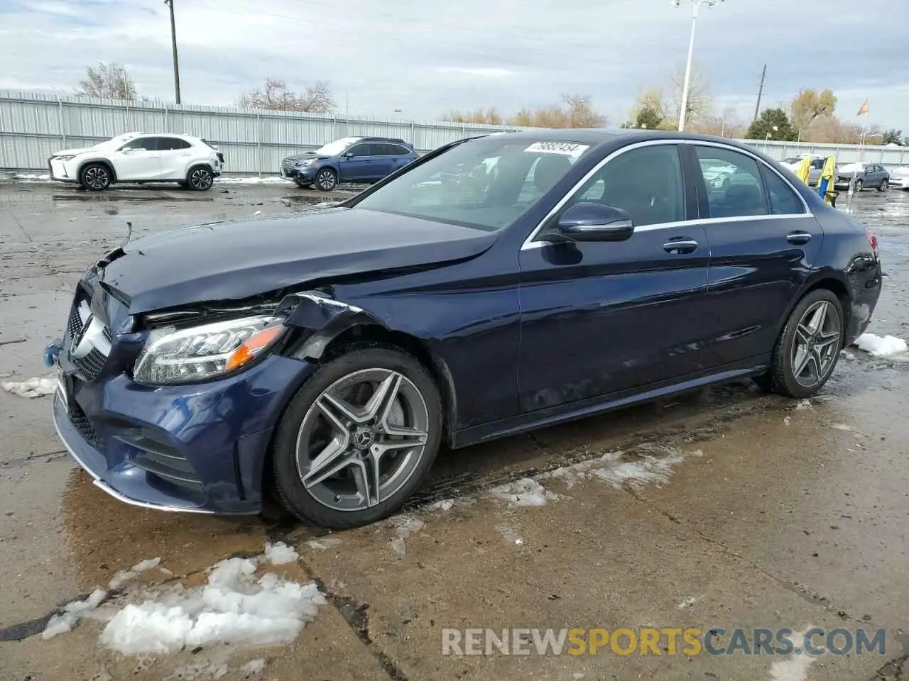 1 Photograph of a damaged car WDDWF8EB1KR482225 MERCEDES-BENZ C-CLASS 2019