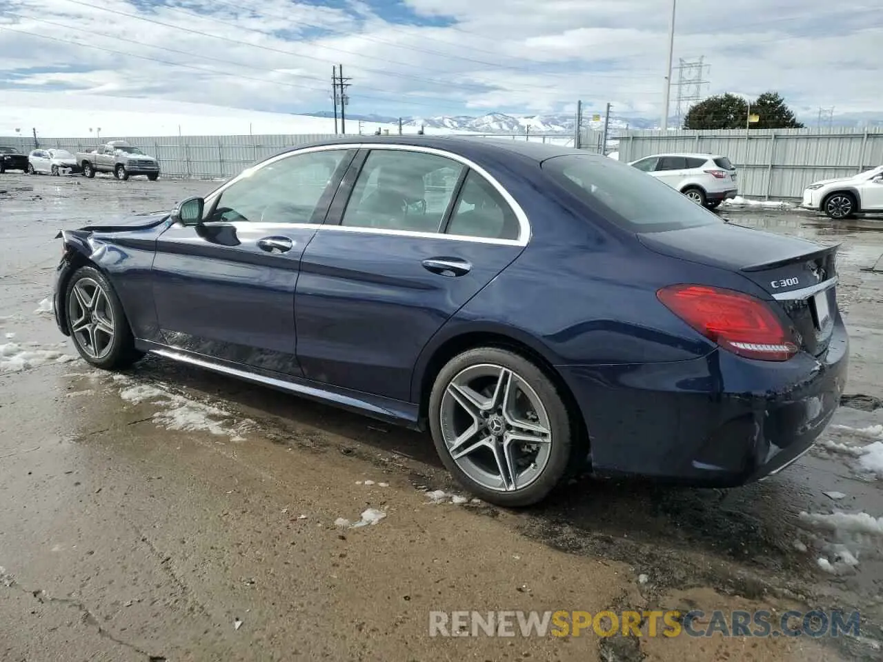 2 Photograph of a damaged car WDDWF8EB1KR482225 MERCEDES-BENZ C-CLASS 2019