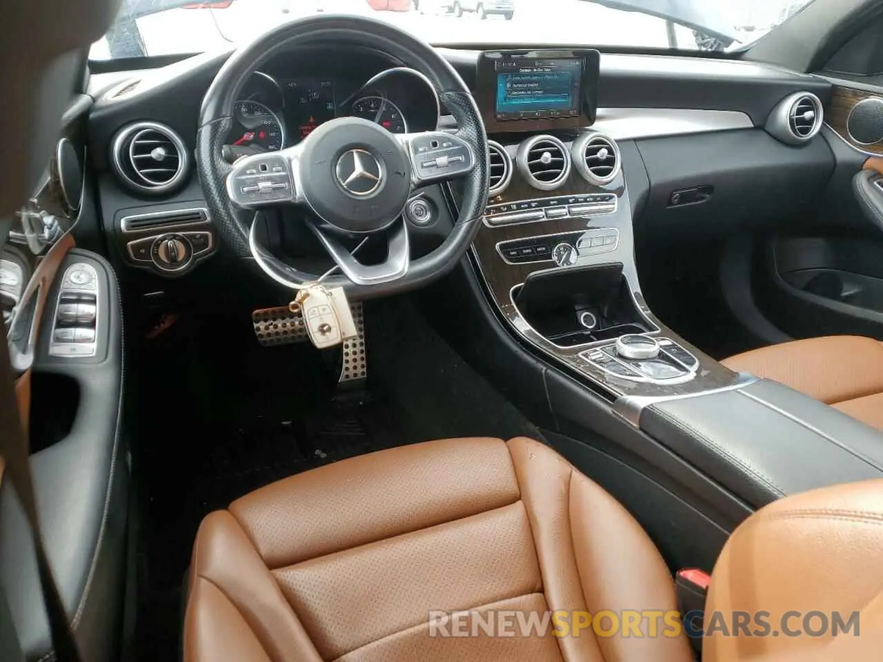 8 Photograph of a damaged car WDDWF8EB1KR482225 MERCEDES-BENZ C-CLASS 2019