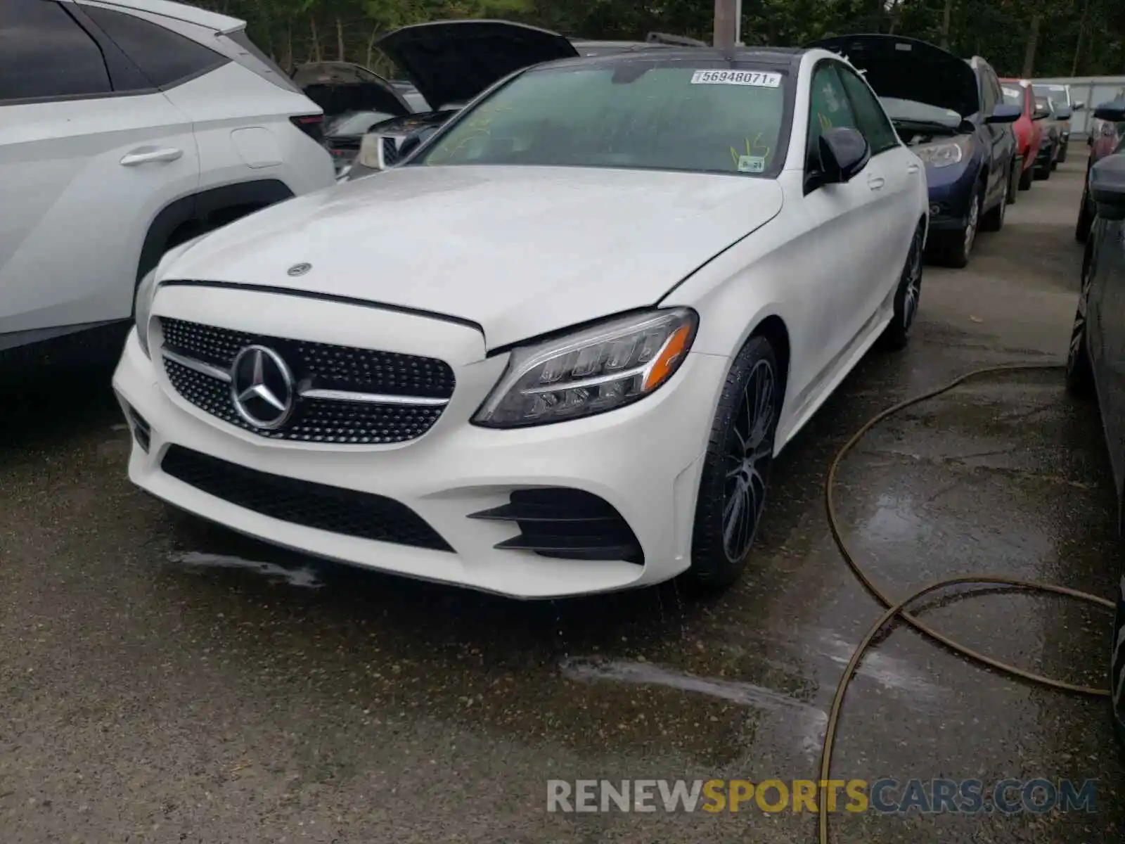 2 Photograph of a damaged car WDDWF8EB2KR514552 MERCEDES-BENZ C-CLASS 2019