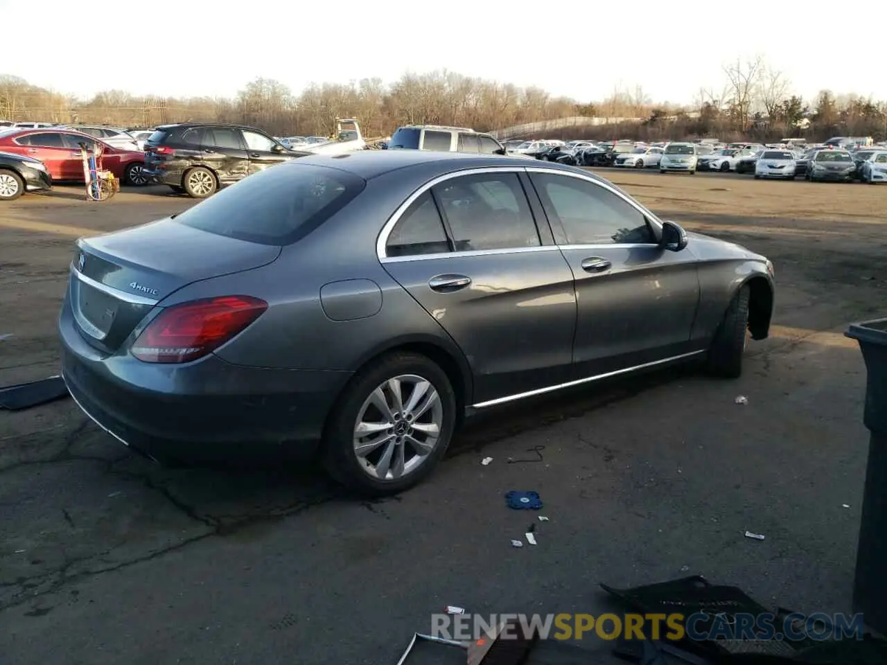 3 Photograph of a damaged car WDDWF8EB4KR483269 MERCEDES-BENZ C-CLASS 2019