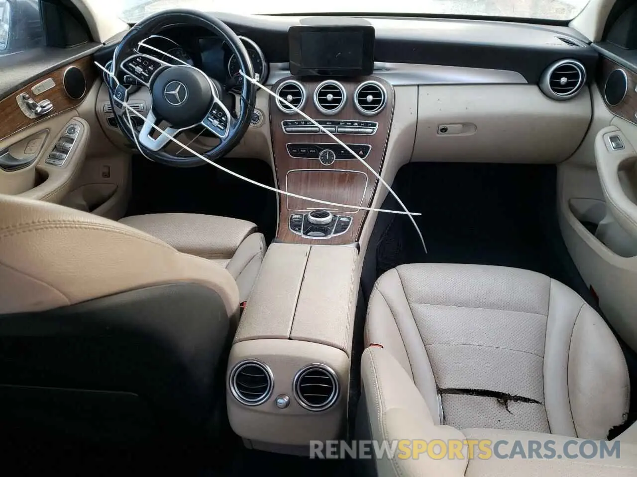 8 Photograph of a damaged car WDDWF8EB4KR483269 MERCEDES-BENZ C-CLASS 2019