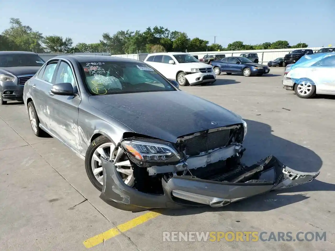 1 Photograph of a damaged car WDDWF8EB6KR484830 MERCEDES-BENZ C-CLASS 2019