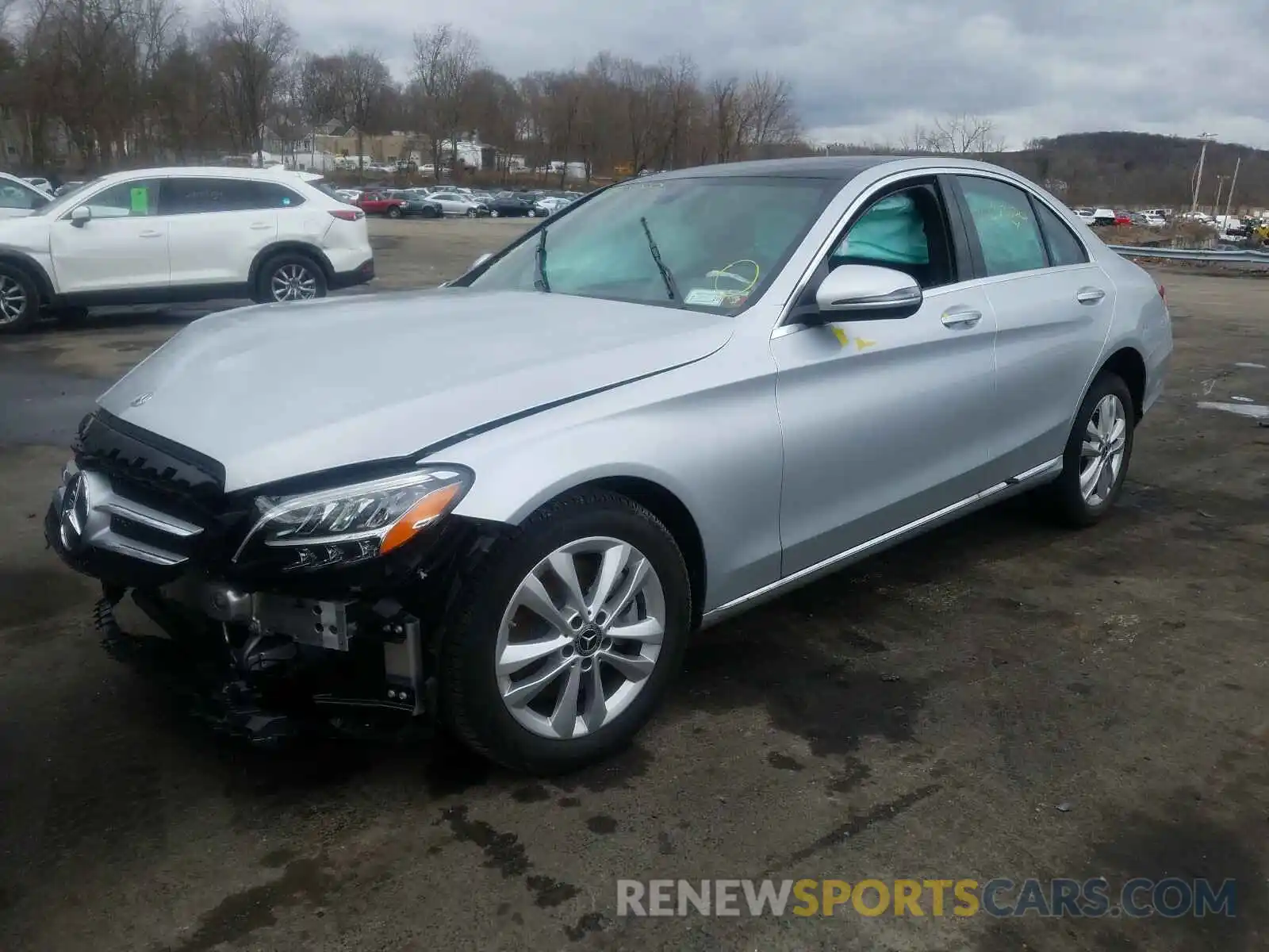 2 Photograph of a damaged car WDDWF8EB9KR513916 MERCEDES-BENZ C CLASS 2019