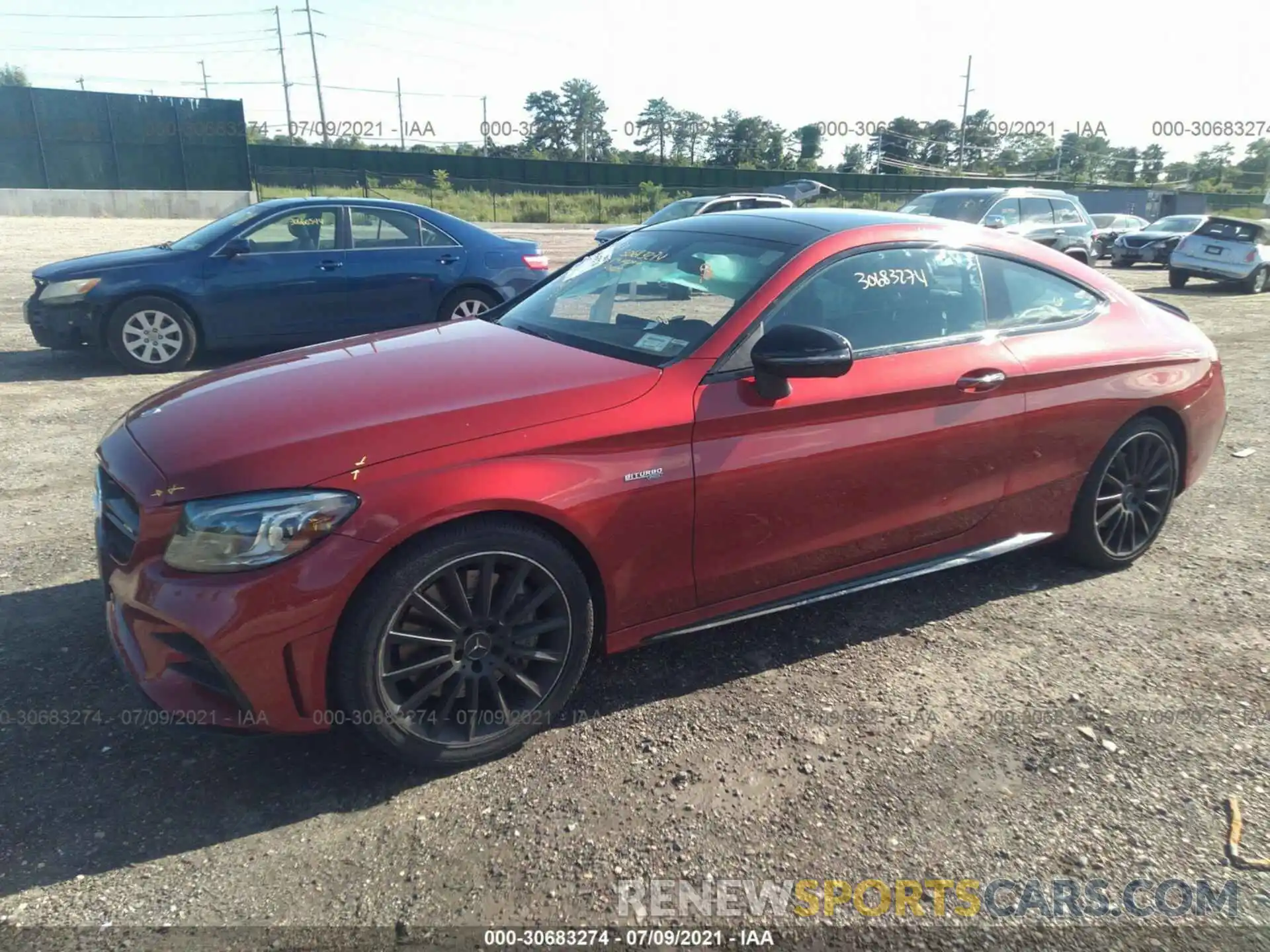 2 Photograph of a damaged car WDDWJ6EB2KF853008 MERCEDES-BENZ C-CLASS 2019