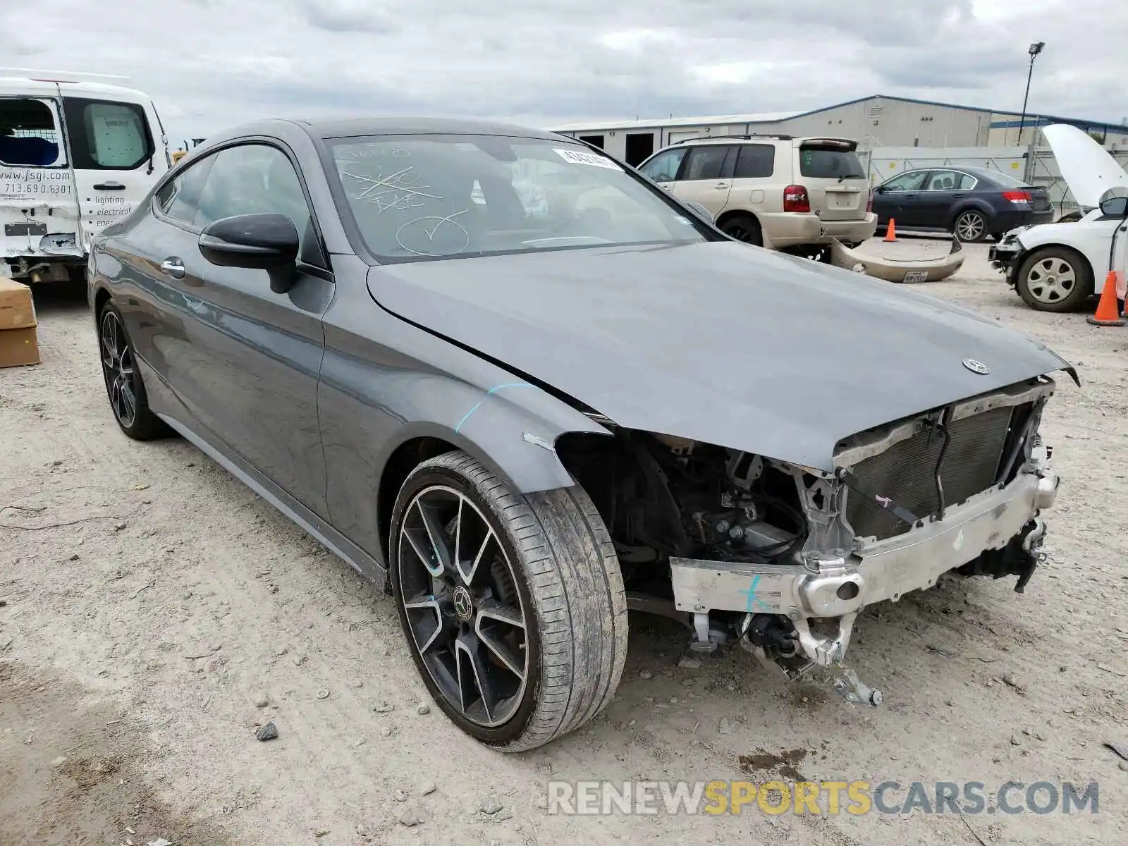 1 Photograph of a damaged car WDDWJ8DB1KF844510 MERCEDES-BENZ C CLASS 2019