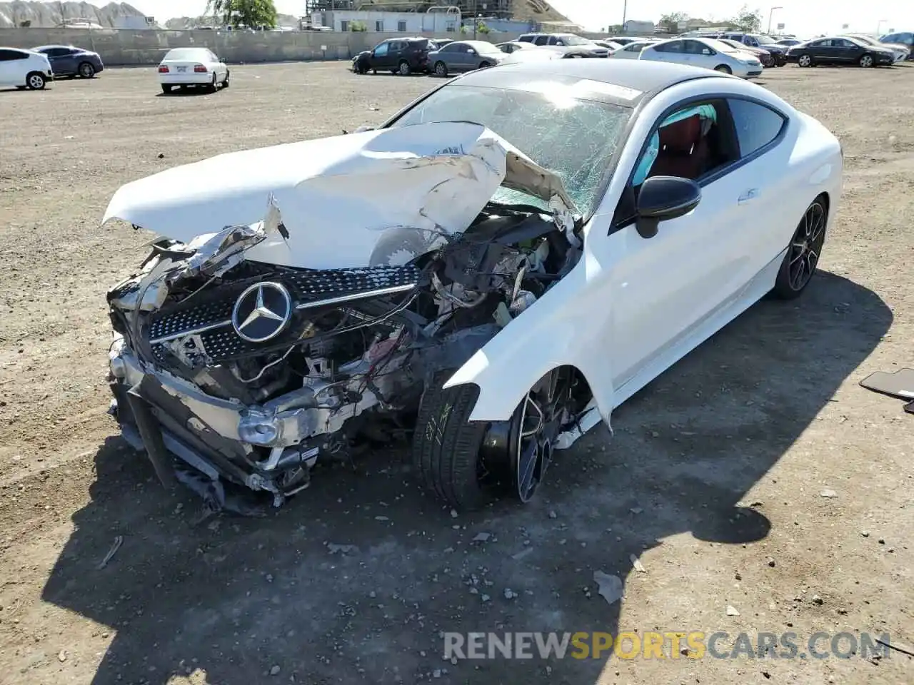 2 Photograph of a damaged car WDDWJ8DB1KF857709 MERCEDES-BENZ C-CLASS 2019