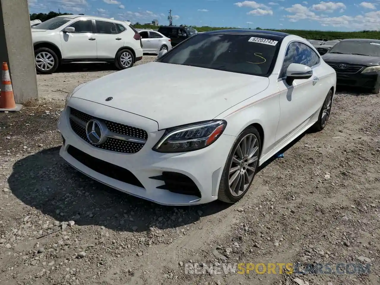 2 Photograph of a damaged car WDDWJ8DB6KF777919 MERCEDES-BENZ C-CLASS 2019