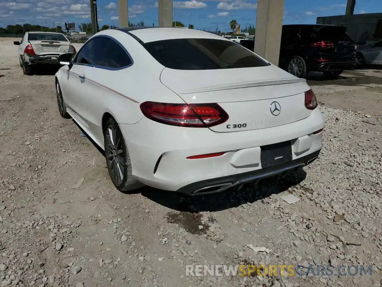 3 Photograph of a damaged car WDDWJ8DB6KF777919 MERCEDES-BENZ C-CLASS 2019