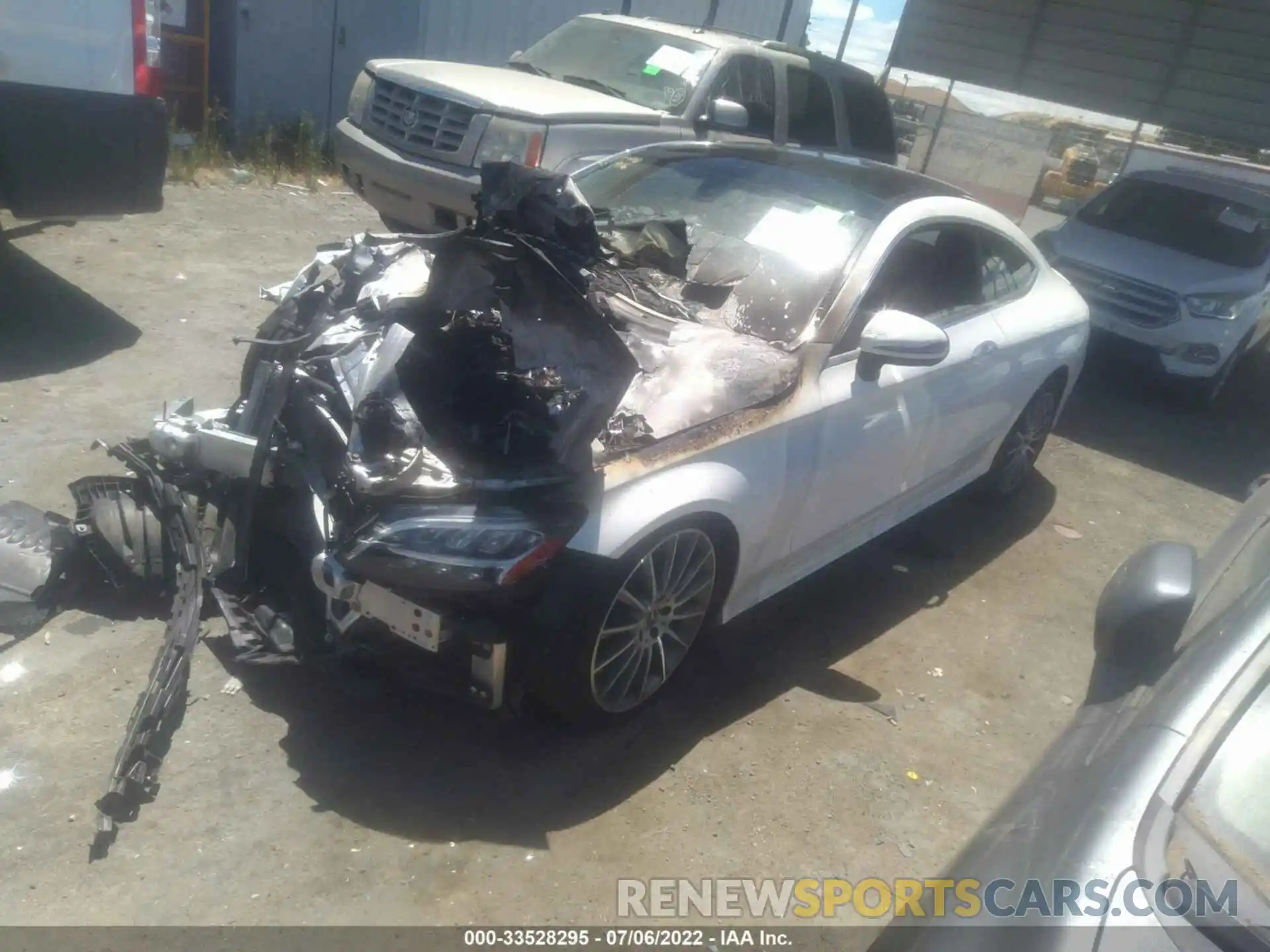 2 Photograph of a damaged car WDDWJ8DB9KF777364 MERCEDES-BENZ C-CLASS 2019