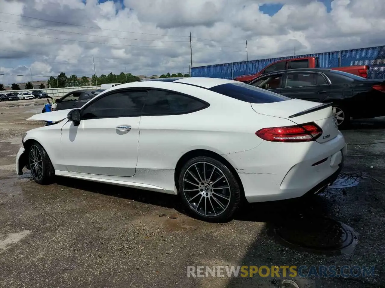 2 Photograph of a damaged car WDDWJ8DBXKF813076 MERCEDES-BENZ C-CLASS 2019