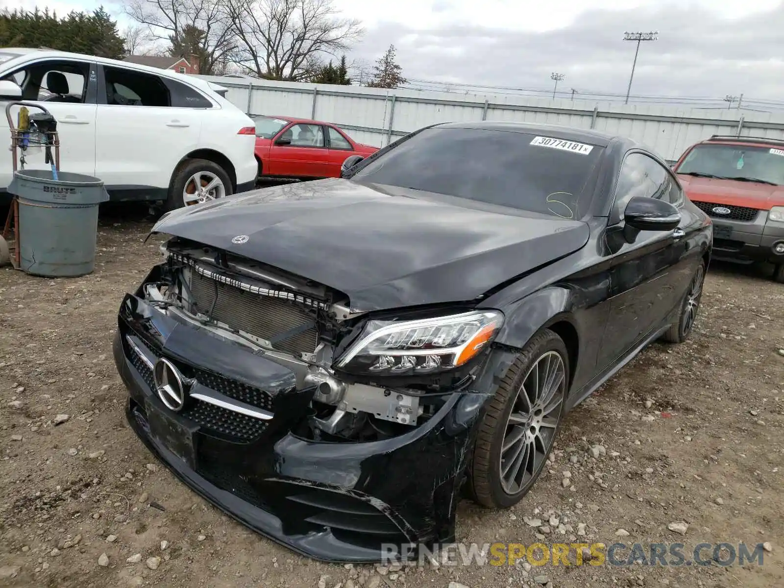 2 Photograph of a damaged car WDDWJ8EB7KF813874 MERCEDES-BENZ C CLASS 2019