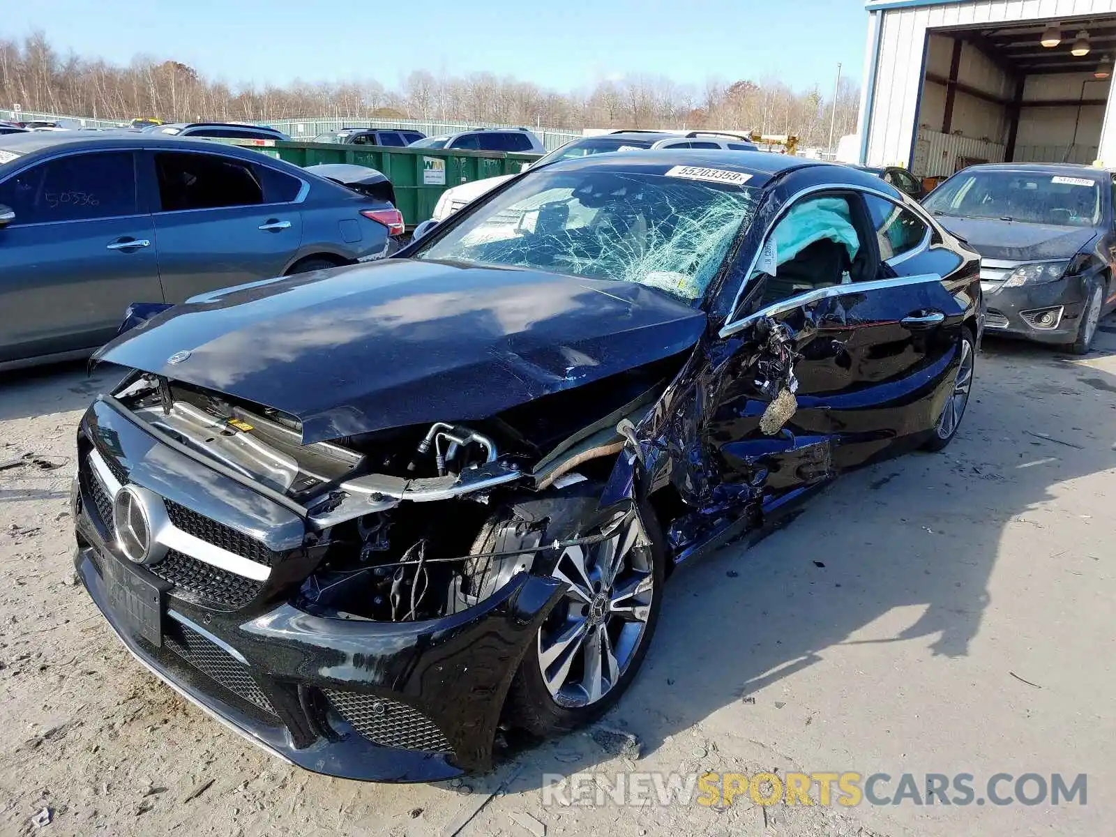 2 Photograph of a damaged car WDDWJ8EB8KF836998 MERCEDES-BENZ C CLASS 2019