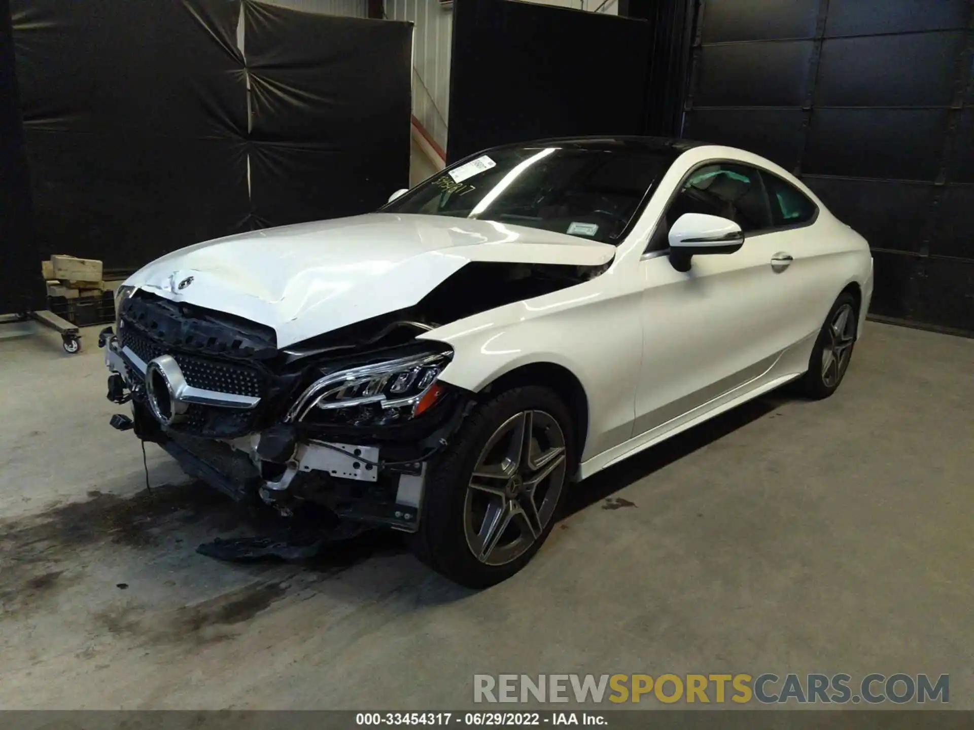 2 Photograph of a damaged car WDDWJ8EBXKF773922 MERCEDES-BENZ C-CLASS 2019