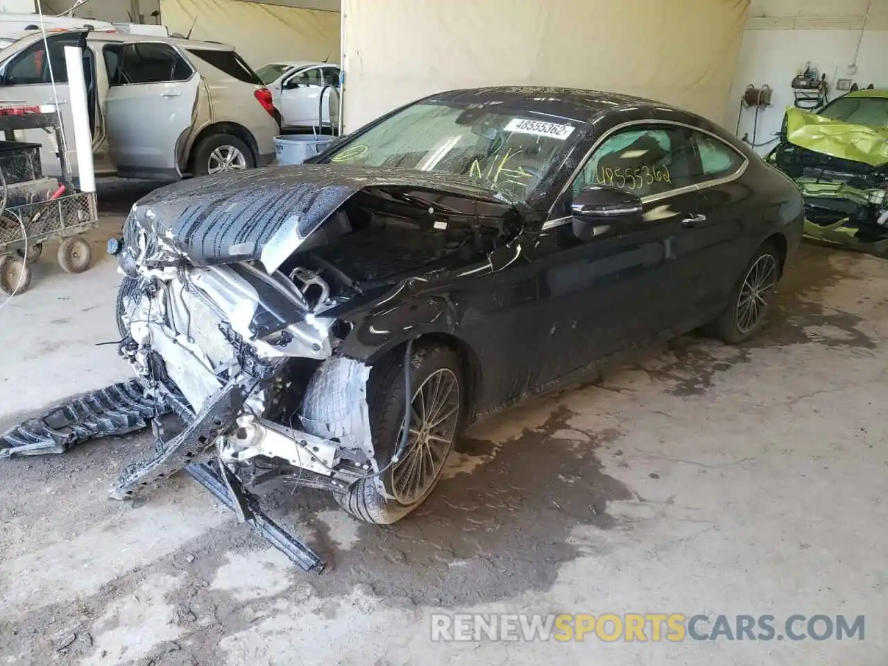 2 Photograph of a damaged car WDDWJ8EBXKF884616 MERCEDES-BENZ C-CLASS 2019