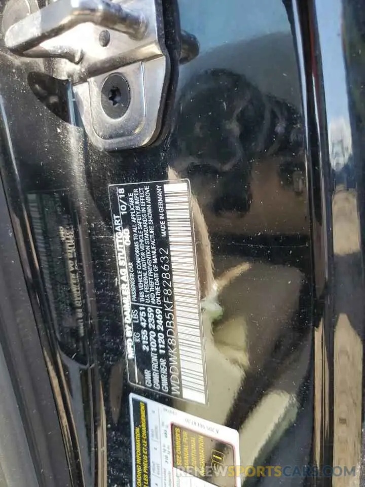 13 Photograph of a damaged car WDDWK8DB5KF828632 MERCEDES-BENZ C-CLASS 2019