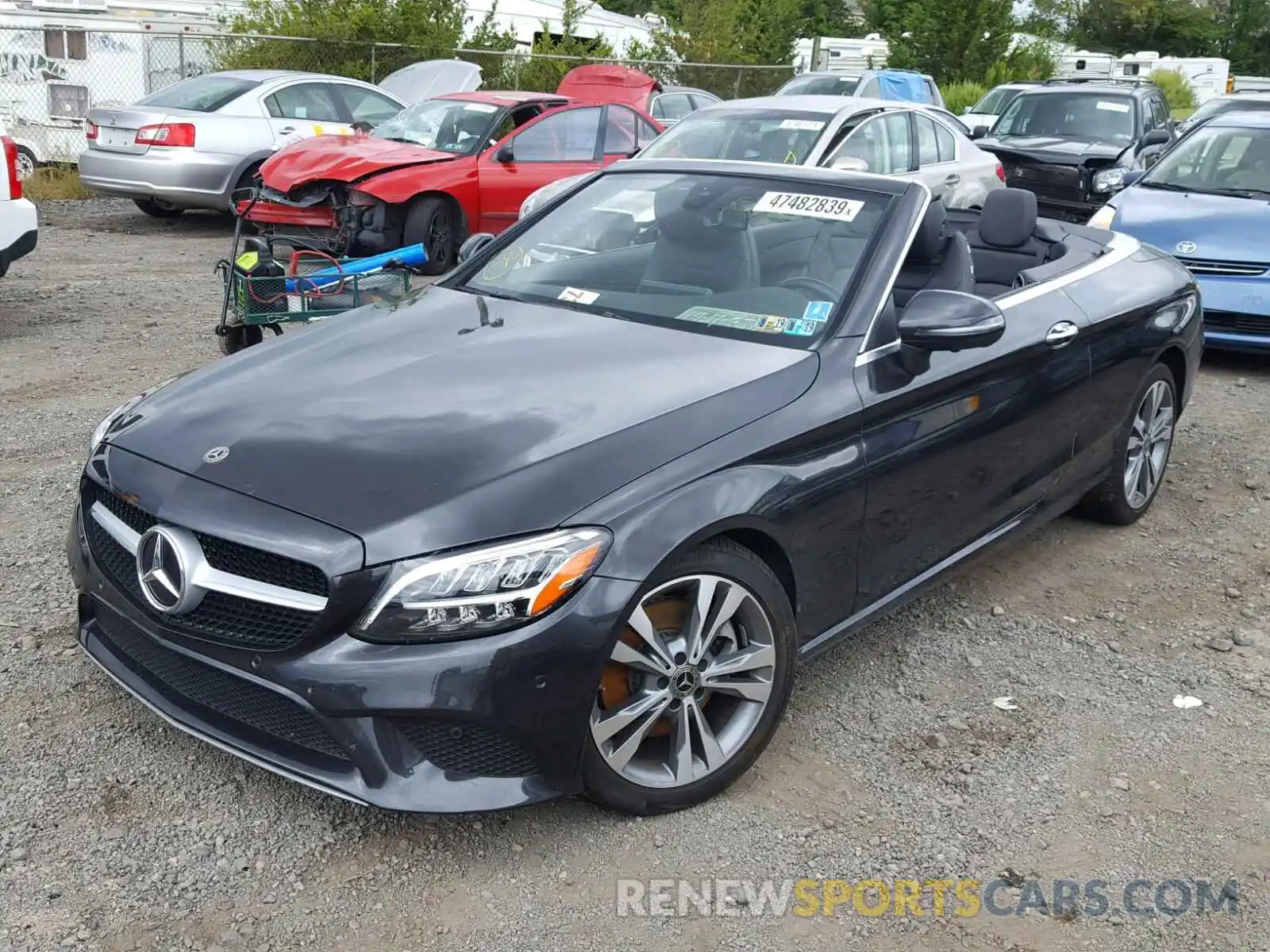 2 Photograph of a damaged car WDDWK8EB0KF779533 MERCEDES-BENZ C CLASS 2019