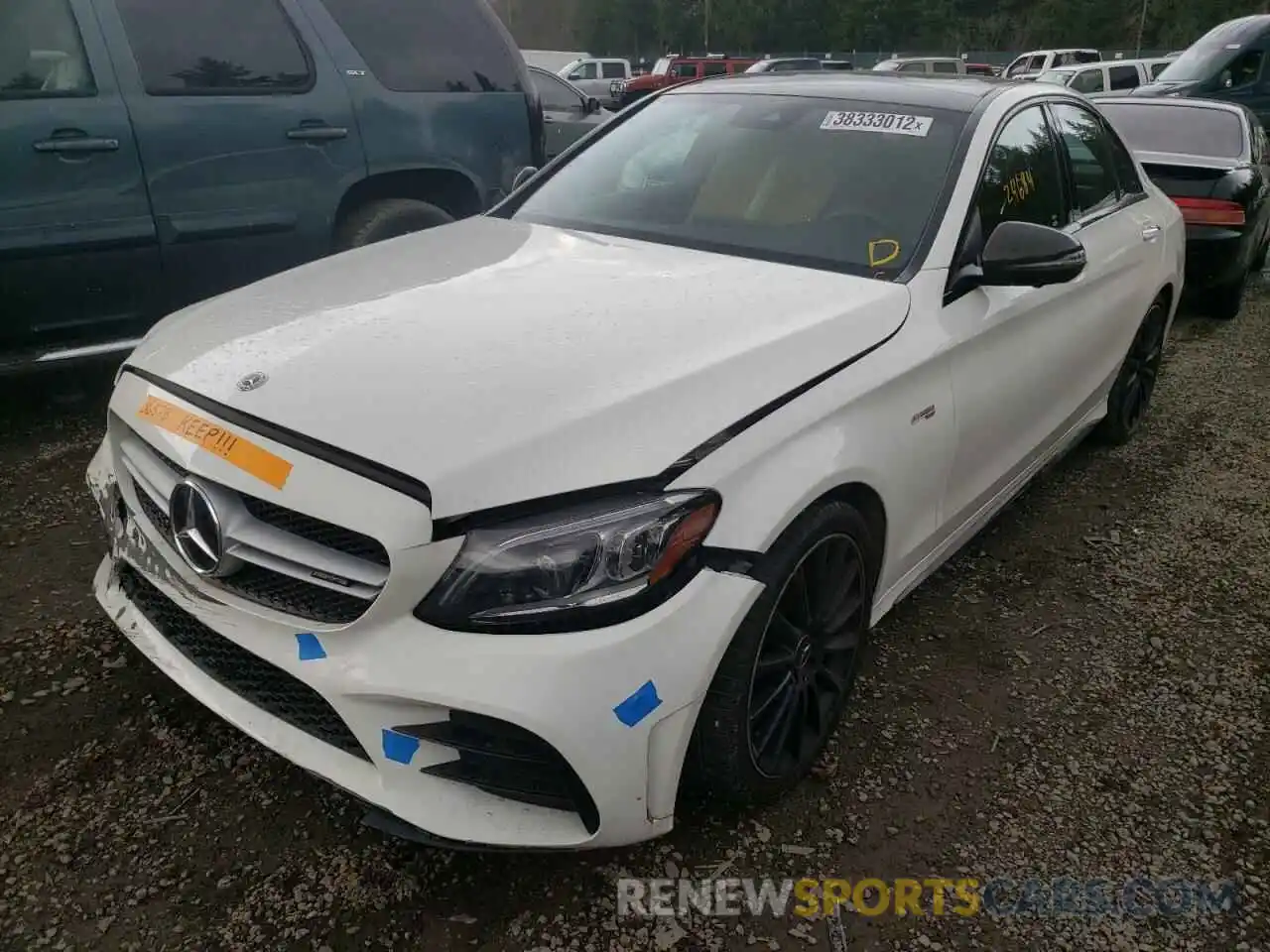 2 Photograph of a damaged car 55SWF6EB0LU328335 MERCEDES-BENZ C-CLASS 2020