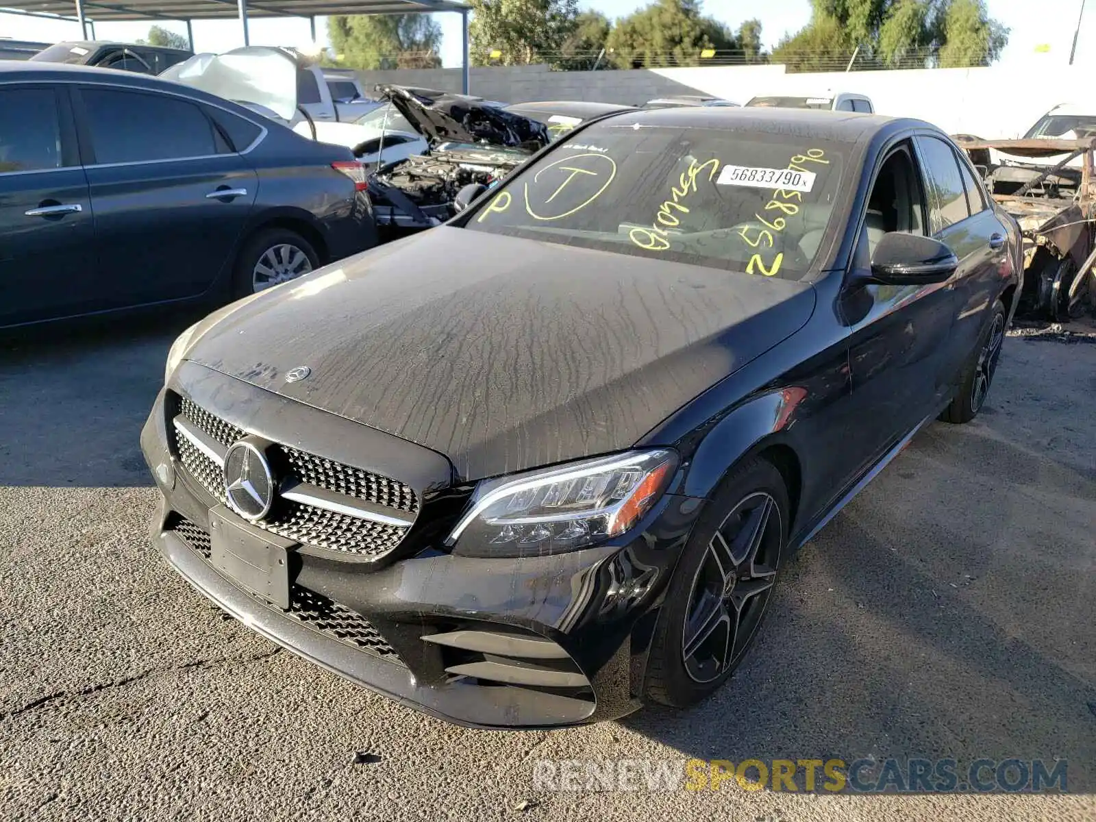 2 Photograph of a damaged car 55SWF8DB1LU326445 MERCEDES-BENZ C CLASS 2020