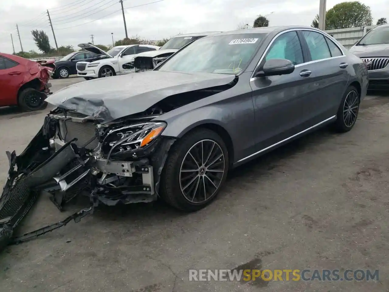 2 Photograph of a damaged car 55SWF8DB3LU333512 MERCEDES-BENZ C-CLASS 2020