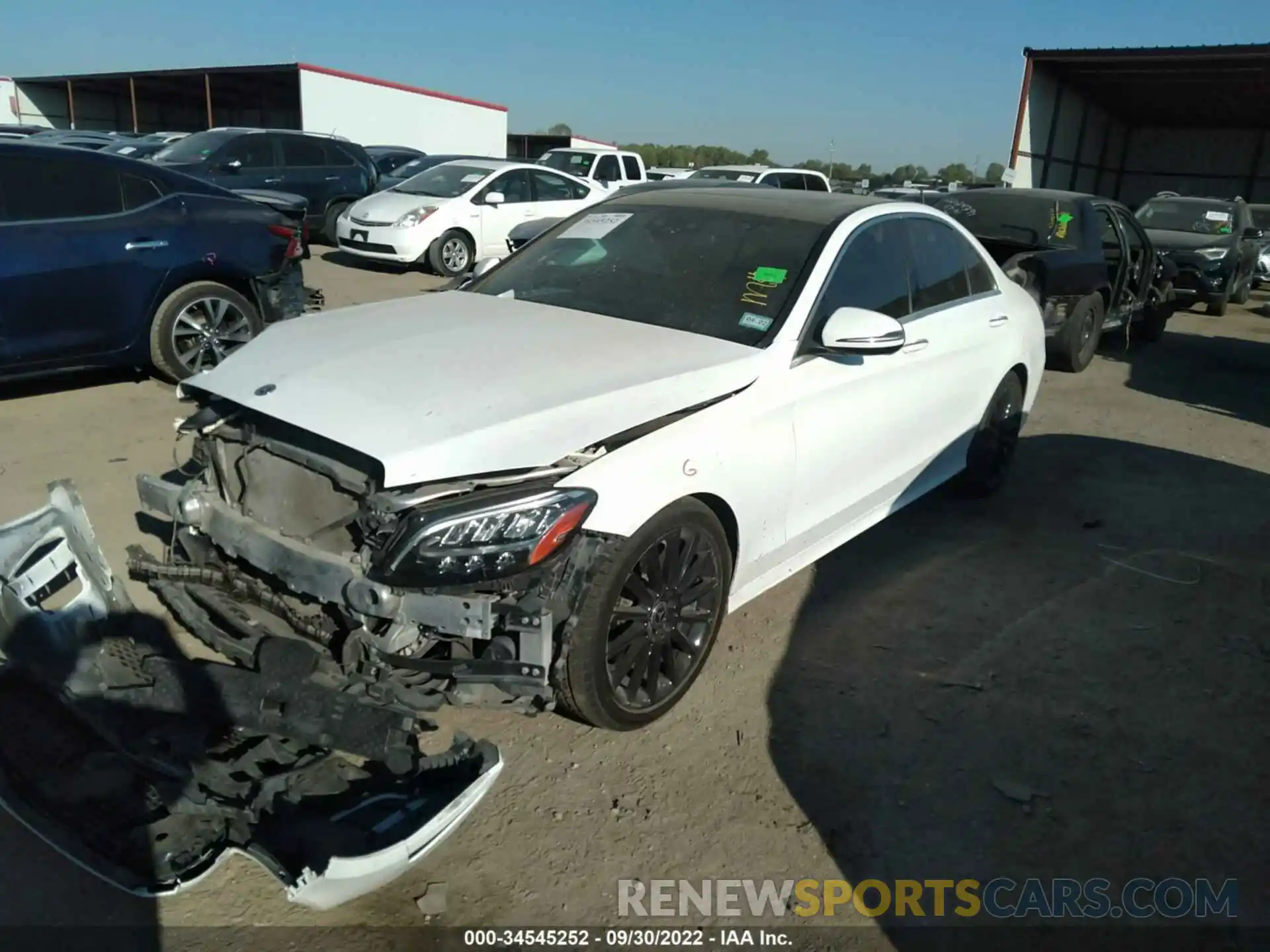 2 Photograph of a damaged car 55SWF8DBXLU323513 MERCEDES-BENZ C-CLASS 2020