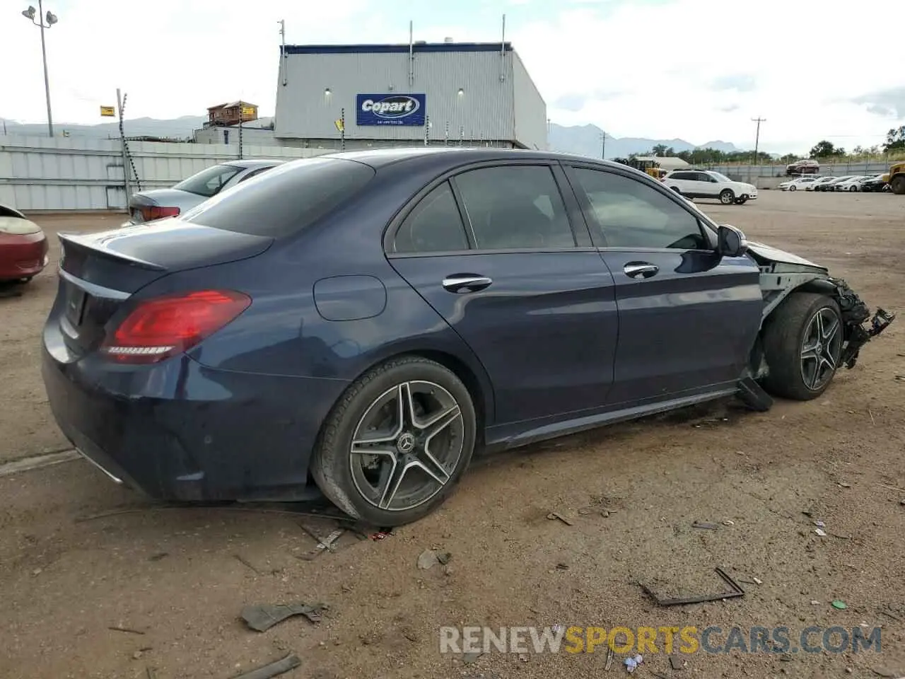 3 Photograph of a damaged car 55SWF8EB3LU327756 MERCEDES-BENZ C-CLASS 2020