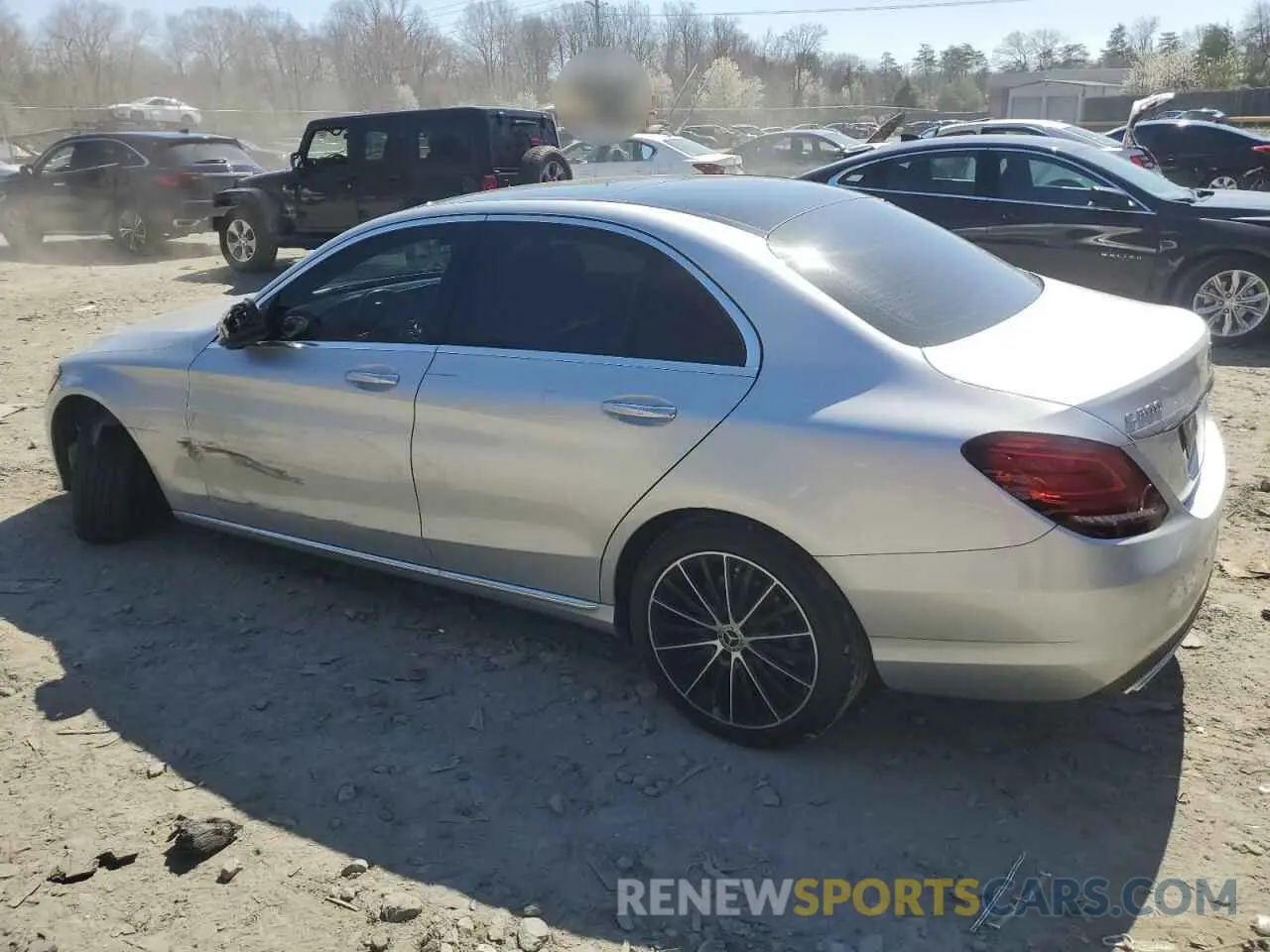 2 Photograph of a damaged car 55SWF8EB7LU324794 MERCEDES-BENZ C-CLASS 2020