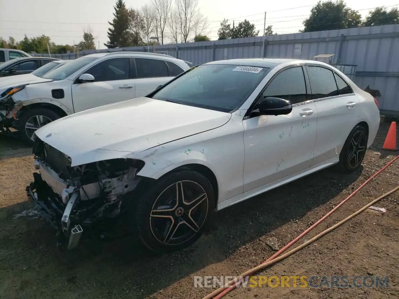 1 Photograph of a damaged car 55SWF8EB9LU328460 MERCEDES-BENZ C-CLASS 2020