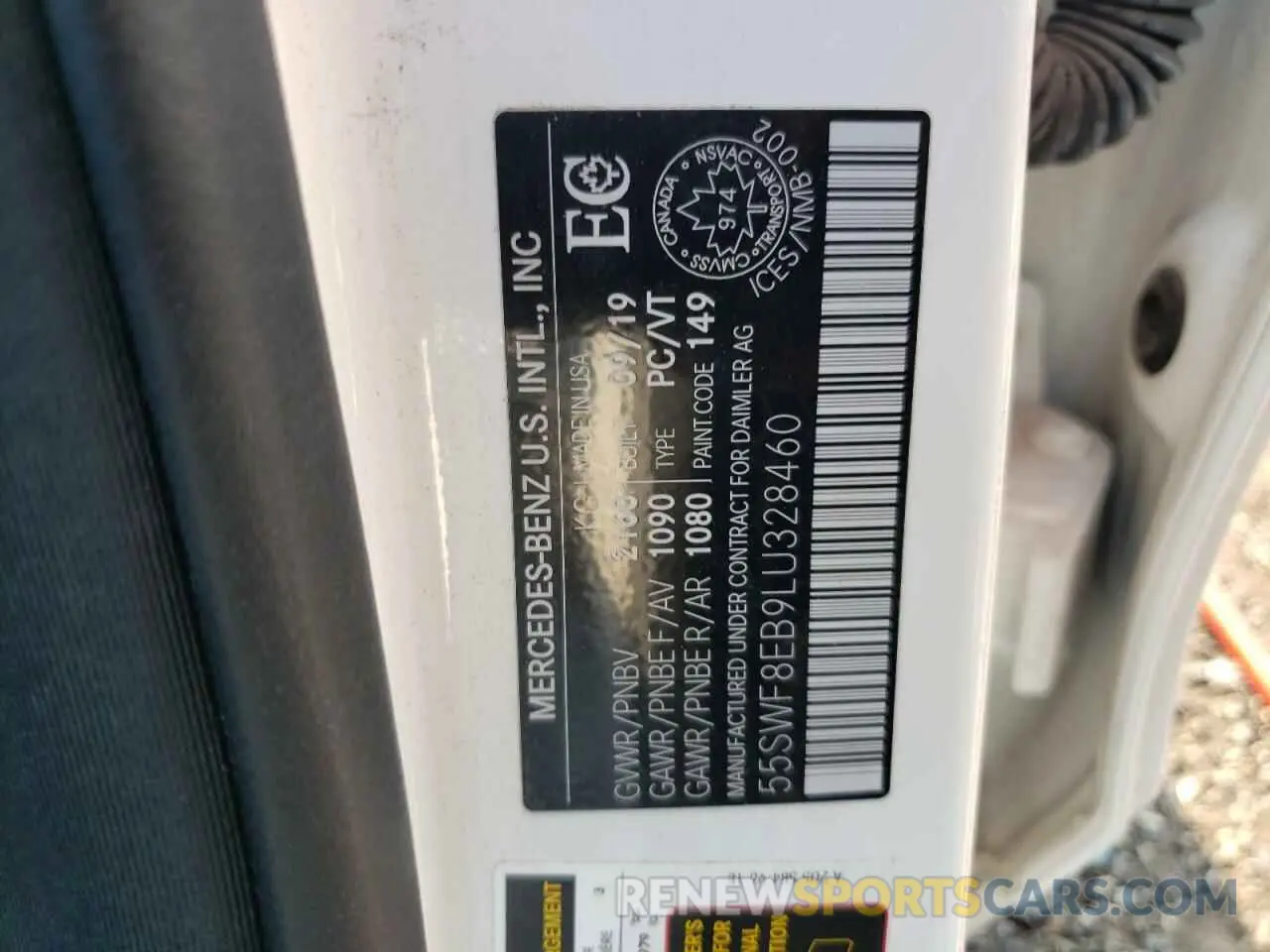 13 Photograph of a damaged car 55SWF8EB9LU328460 MERCEDES-BENZ C-CLASS 2020