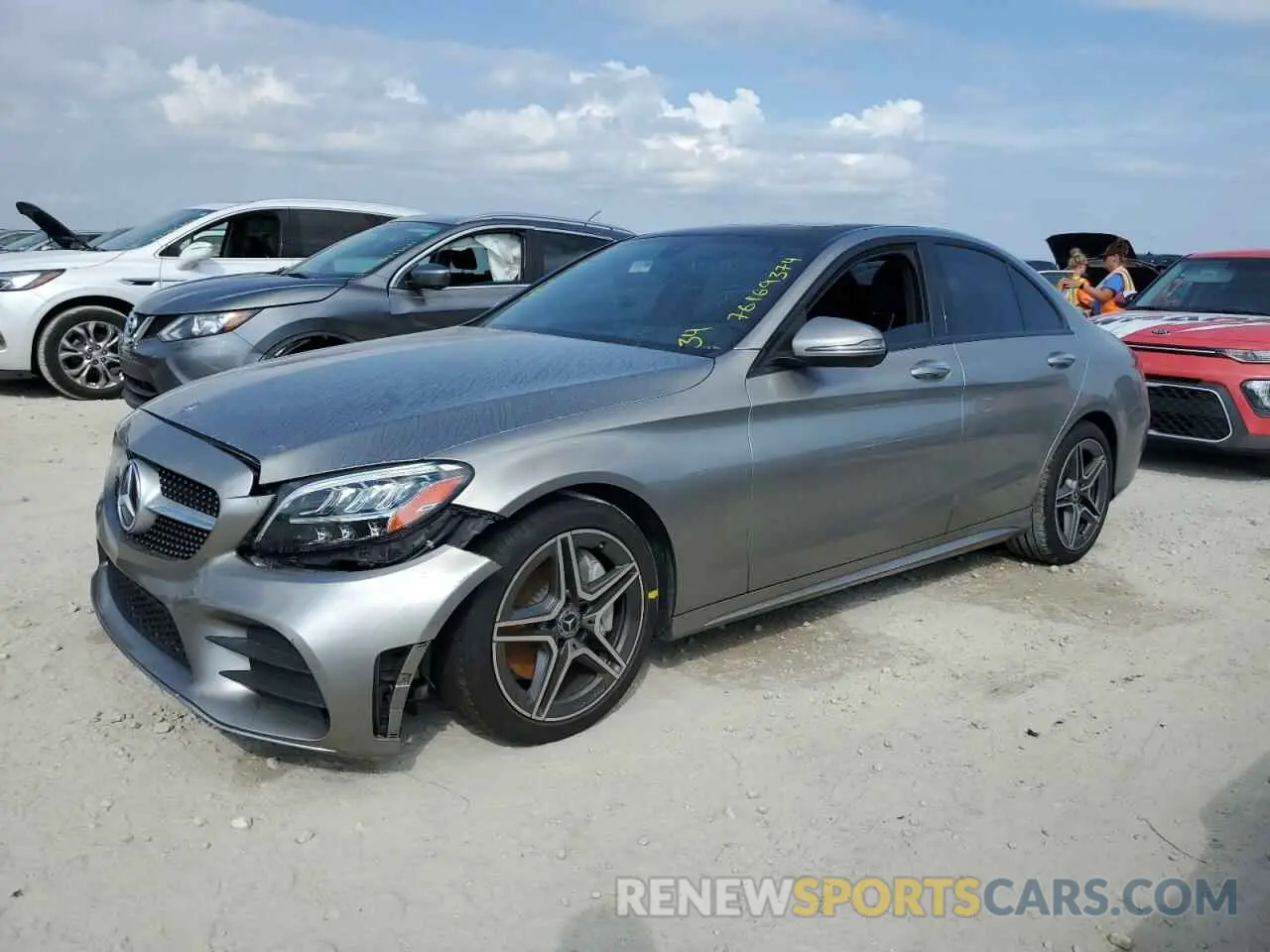 1 Photograph of a damaged car 55SWF8EBXLU323980 MERCEDES-BENZ C-CLASS 2020
