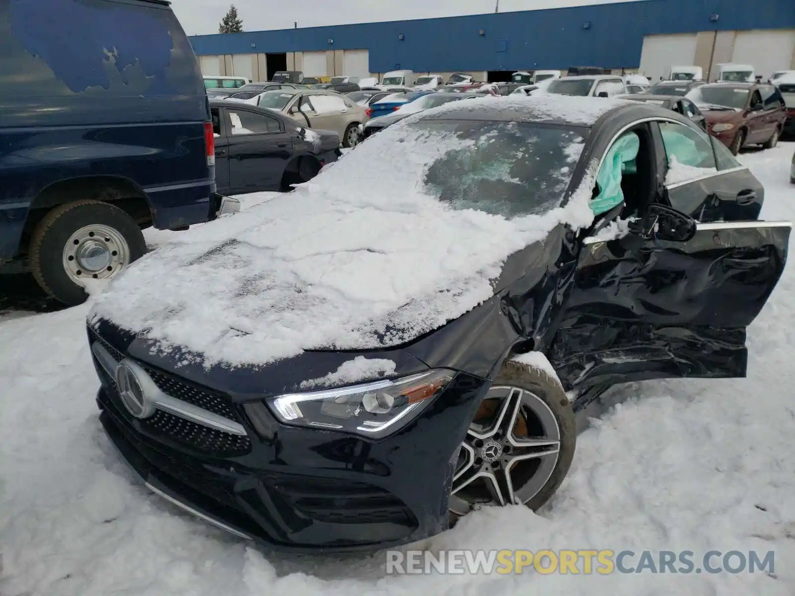 2 Photograph of a damaged car W1K5J4HB9LN093341 MERCEDES-BENZ C CLASS 2020